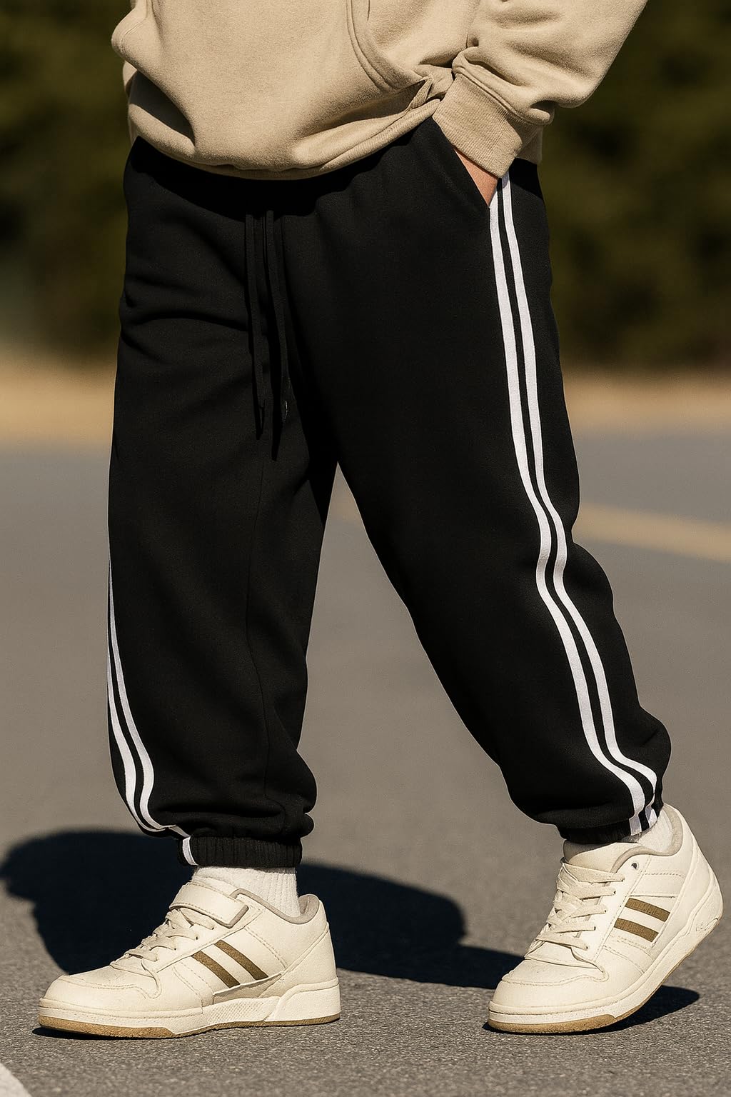 dockstreet Men's Casual Lower - Black - Image 5