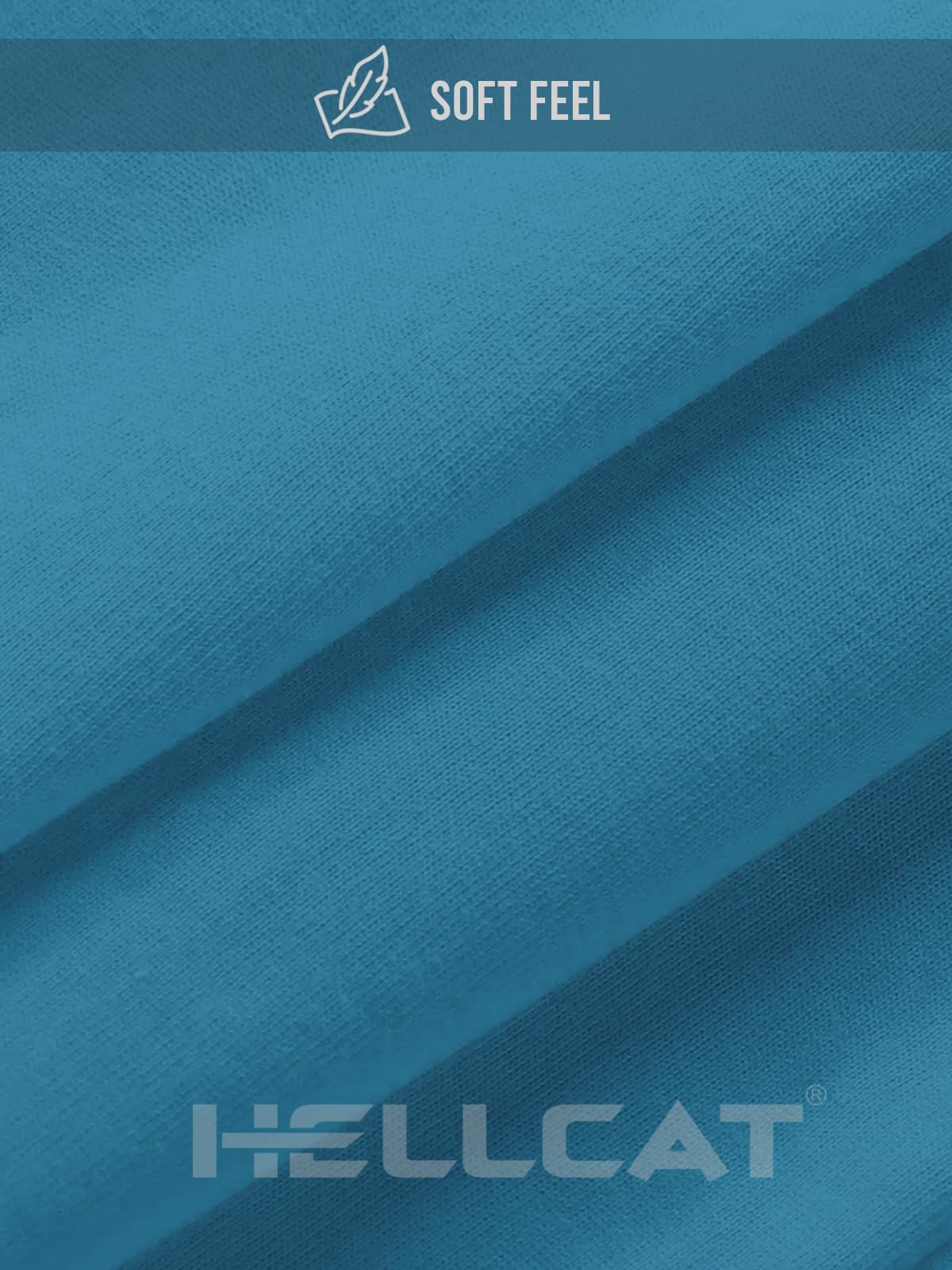 HELLCAT Boys Turquoise Blue Typographic T-Shirt - Image 3