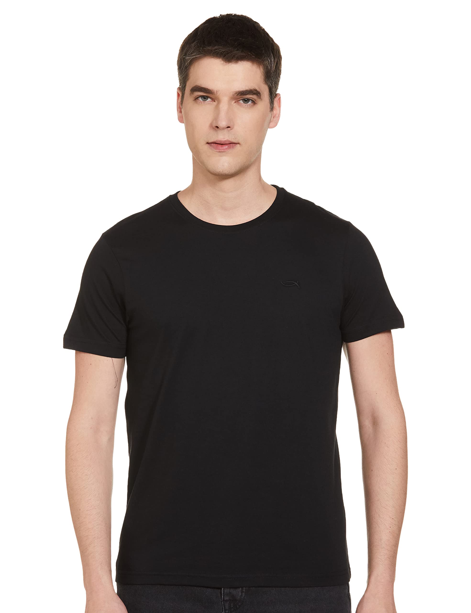 Max Men's Solid Lounge T-Shirt - Black