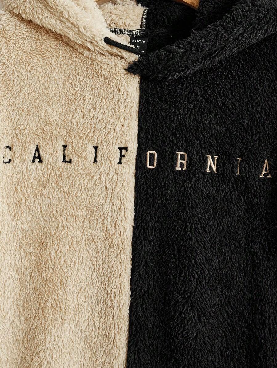 JVX Men's Wool Sweater Hoodie - Khakhi-Black - Image 5