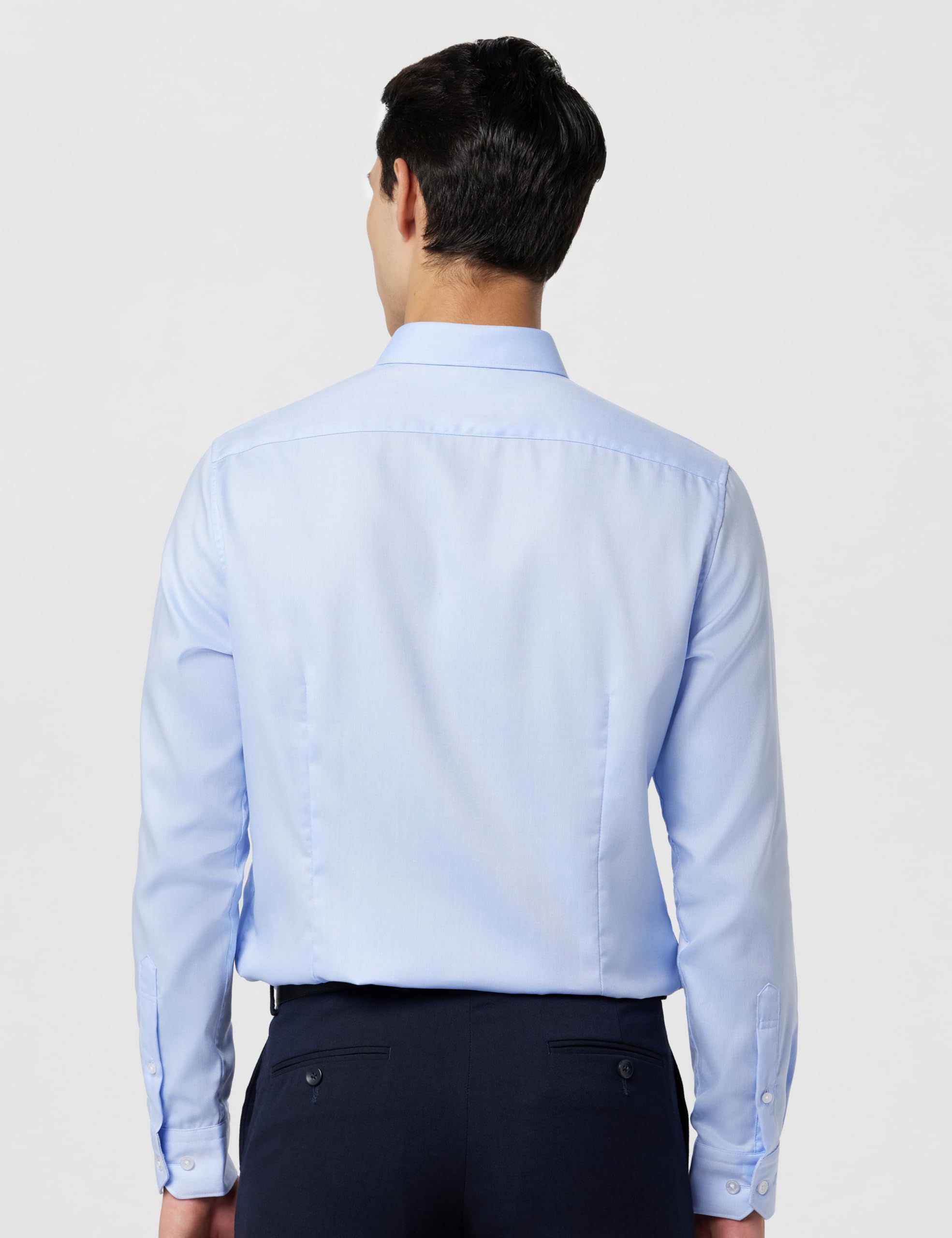 Louis Philippe Men Slim Fit Shirt - Light Blue - Image 3