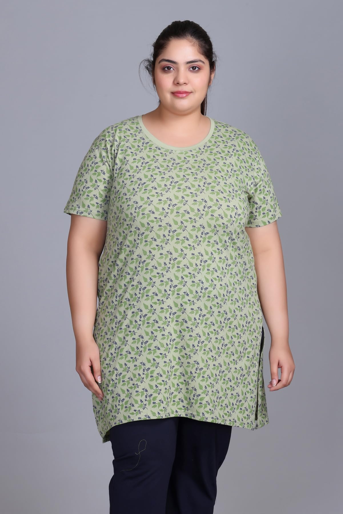 RYSH Women's Cotton Long-line Printed T-Shirt - Image 3