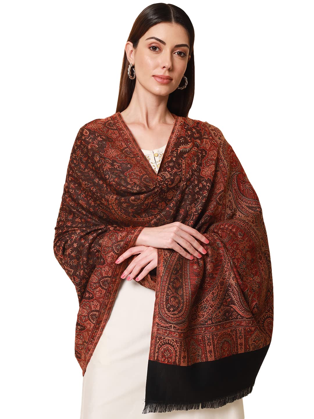 Pashmoda Women's Faux Pashmina Shawl - Black