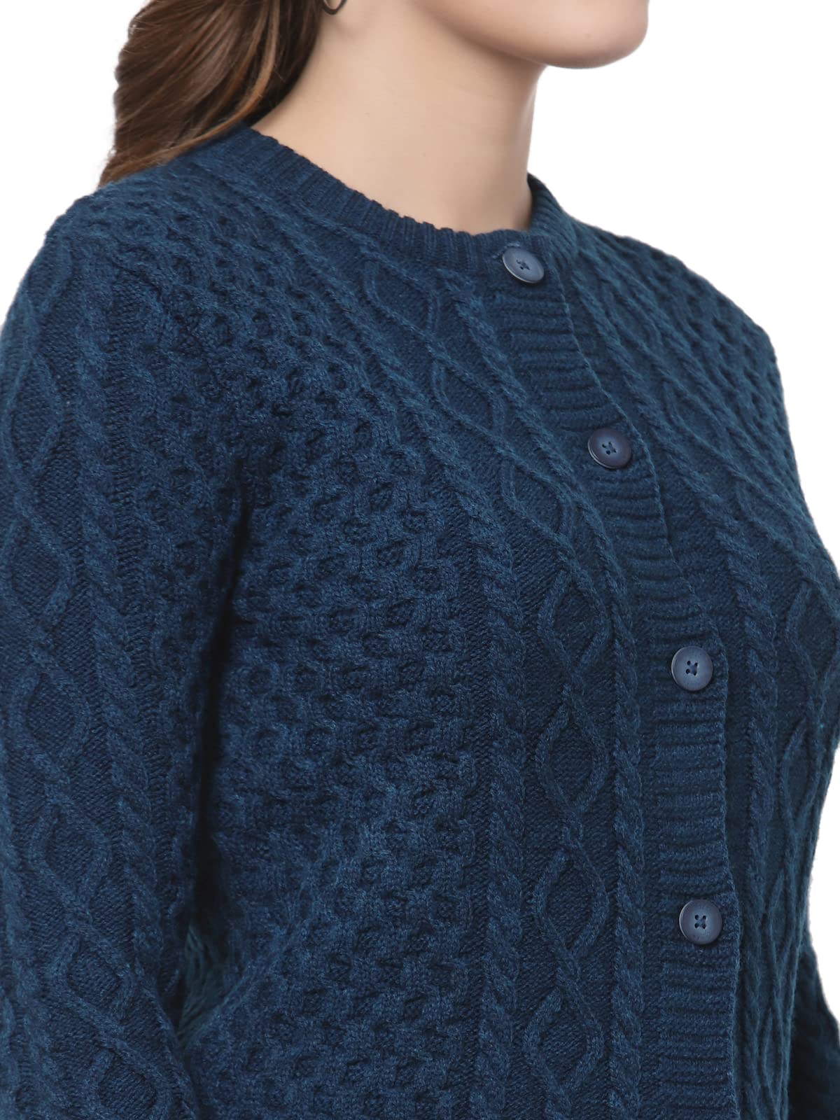 Kalt Women Cable Design Sweater - Image 5