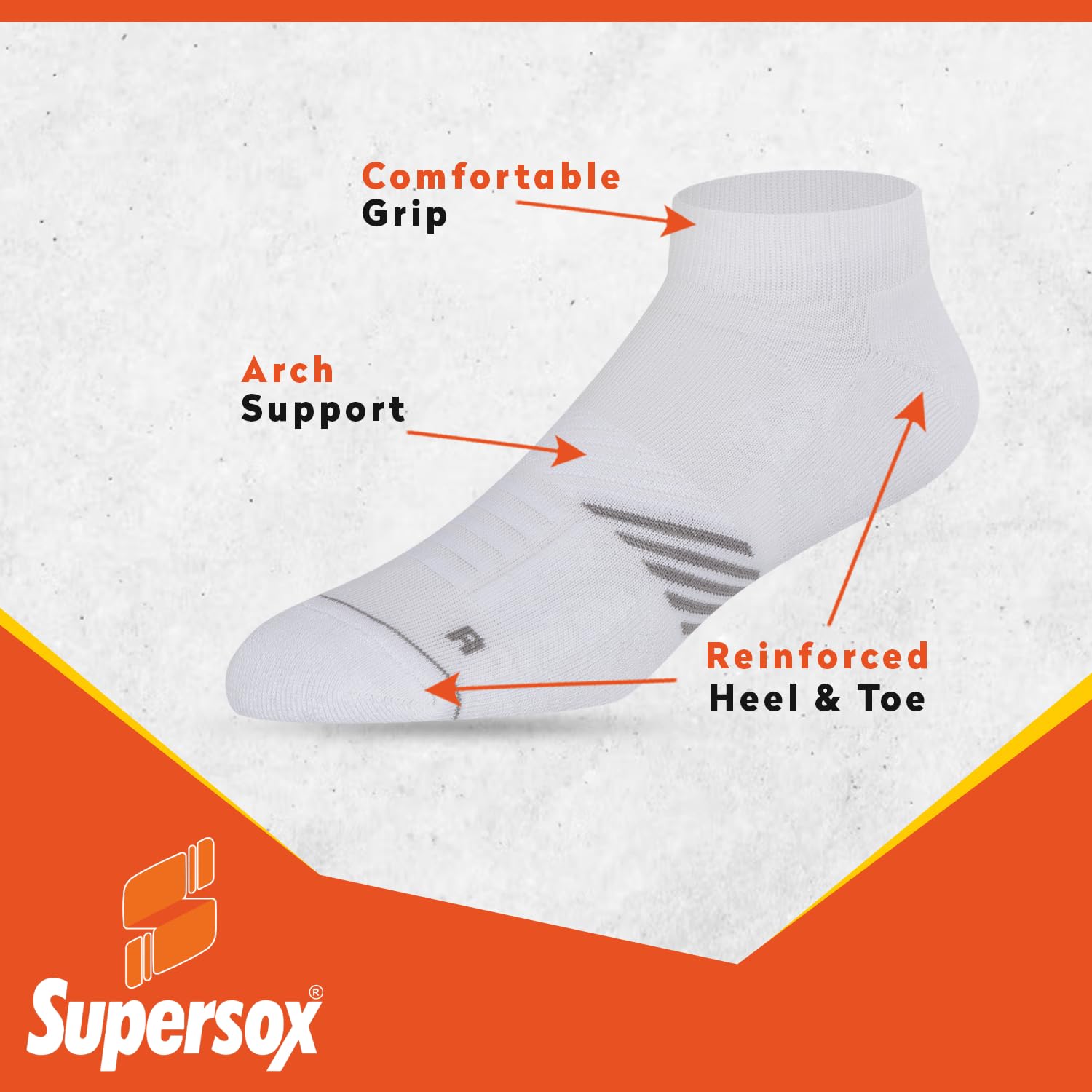 Supersox Men's Cotton Ankle Socks - Image 3