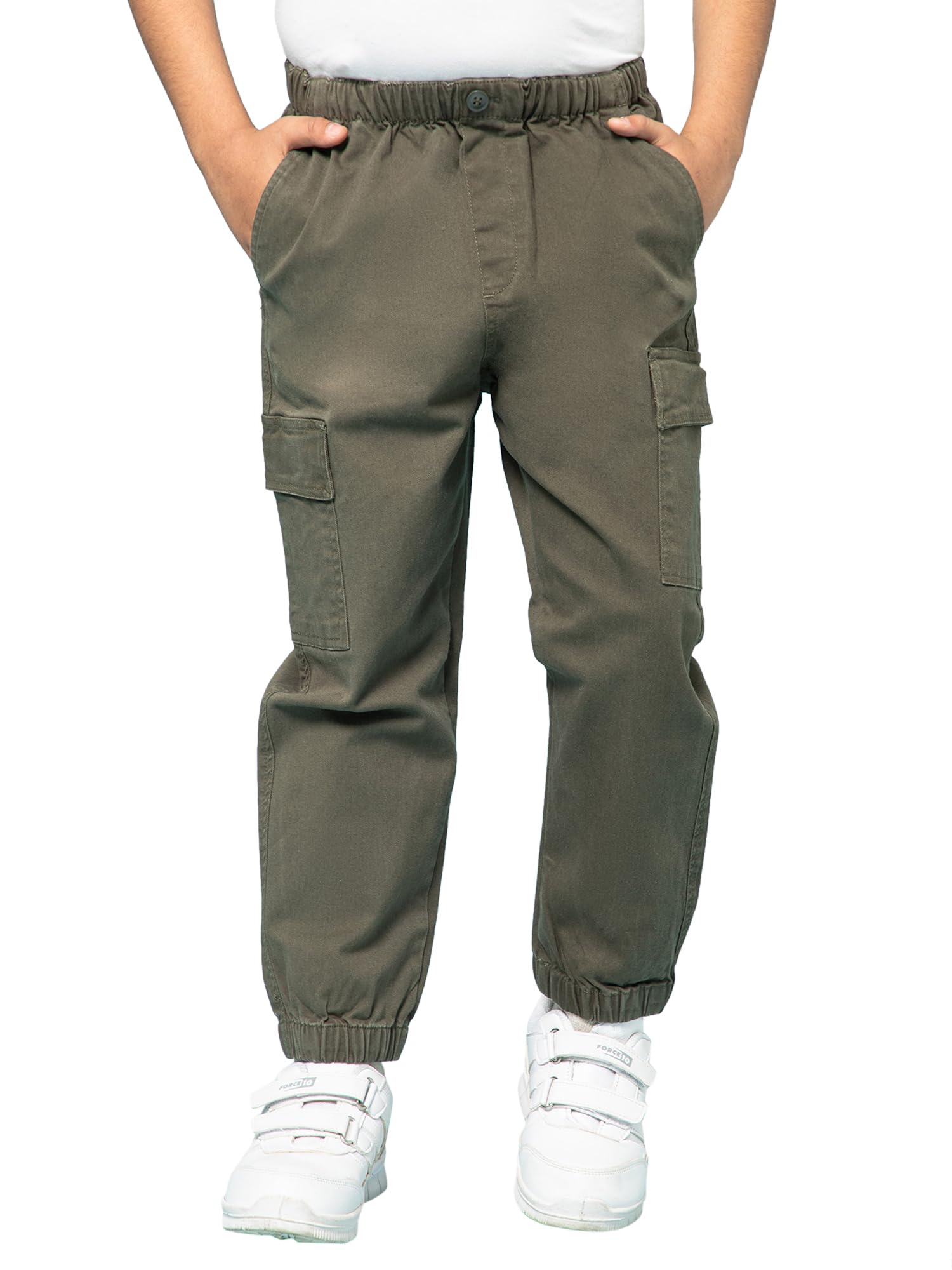 Alan Jones Kids Cargo Joggers - Olive
