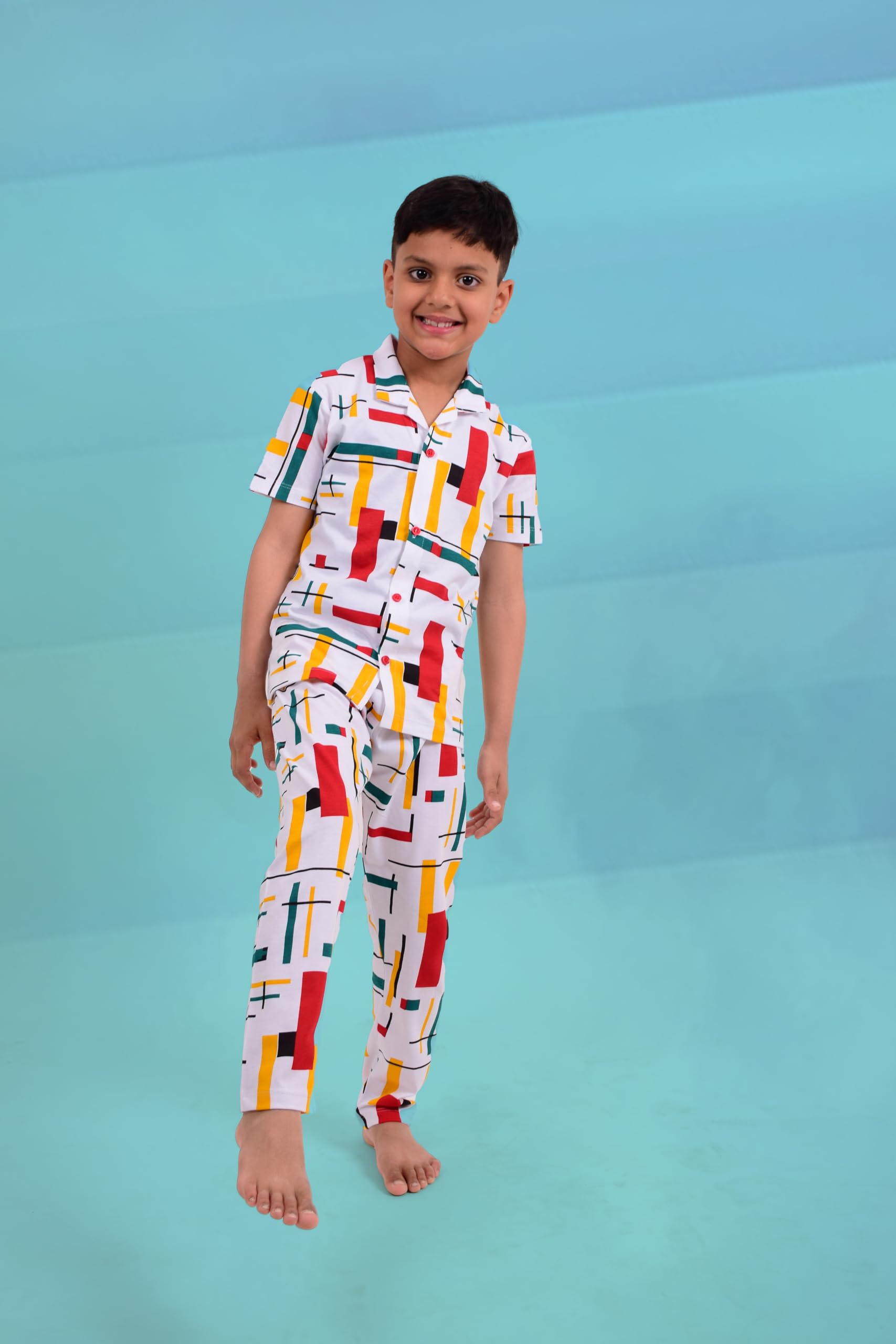 3BROS Kids Multicolor Nightwear Pyjama Set - Image 4
