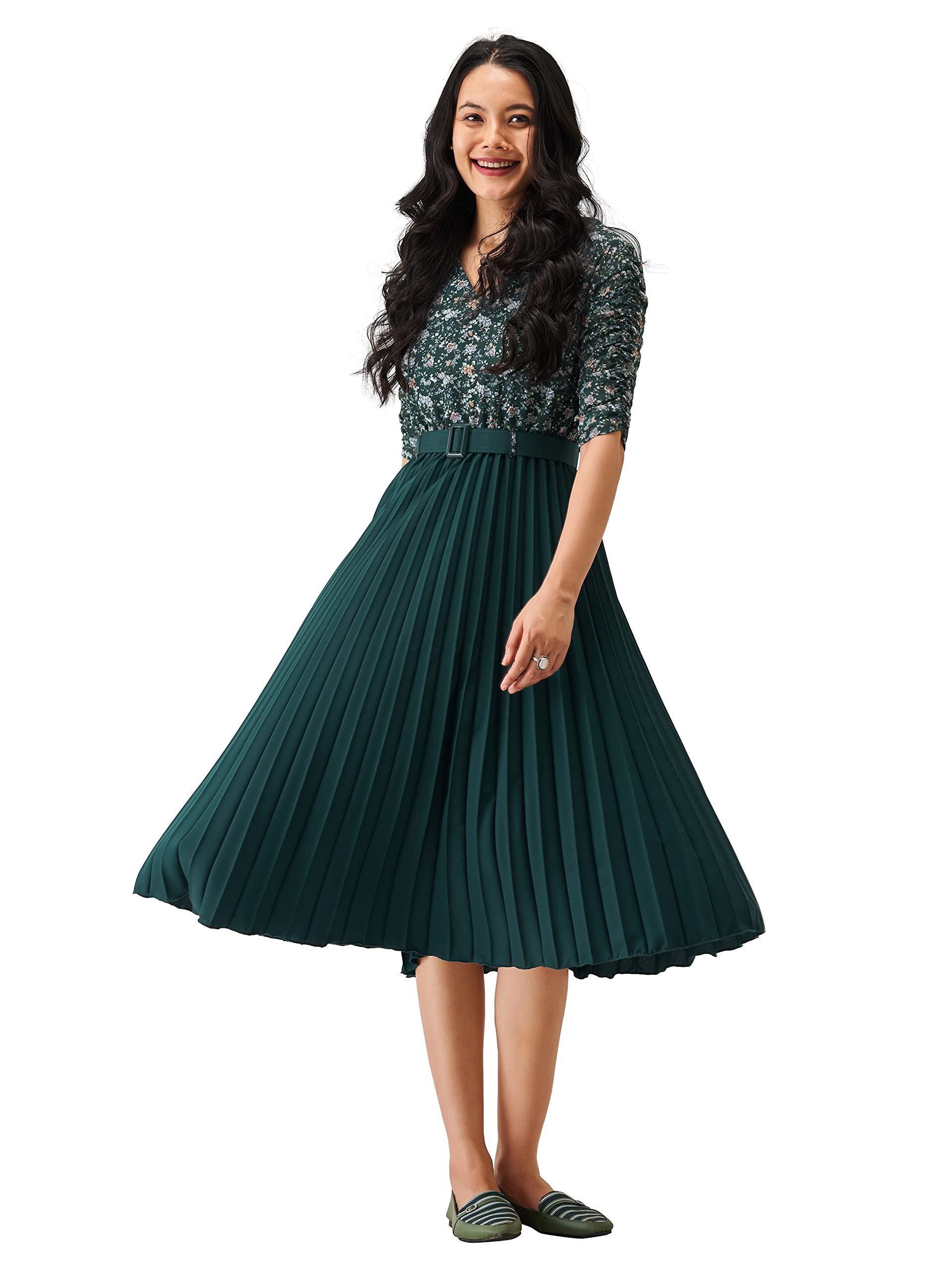 AASK Dress for Women - Green