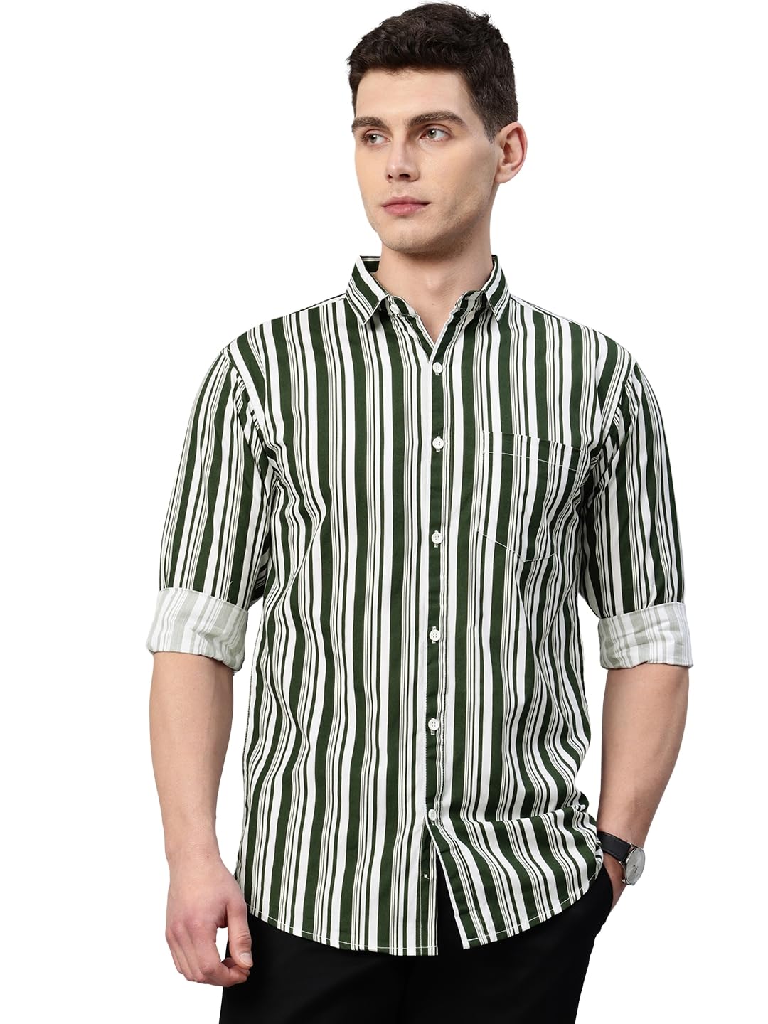 Majestic Man Casual Shirt - Bottal Green
