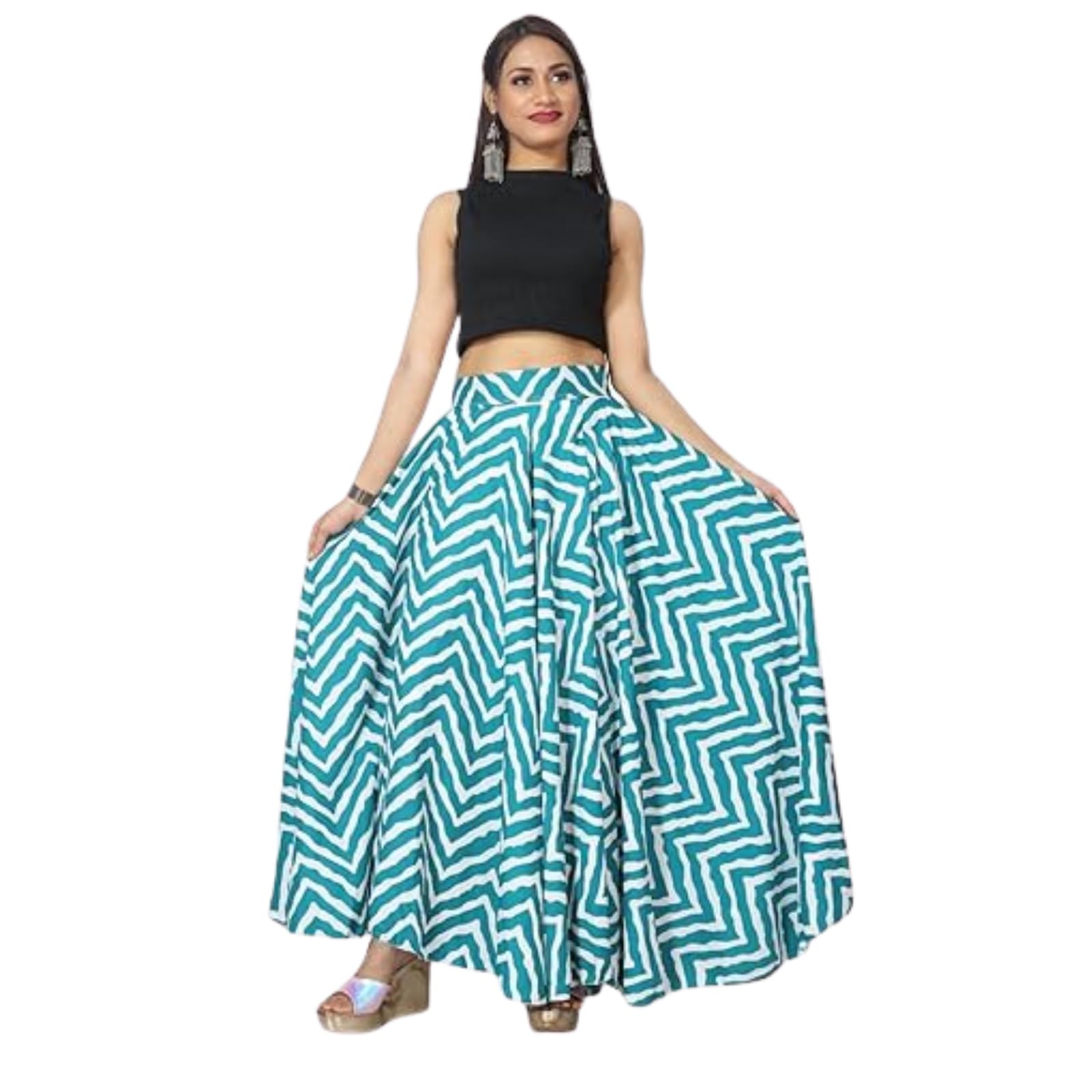 Seablue Leriya A-Line Midi Skirt for Women