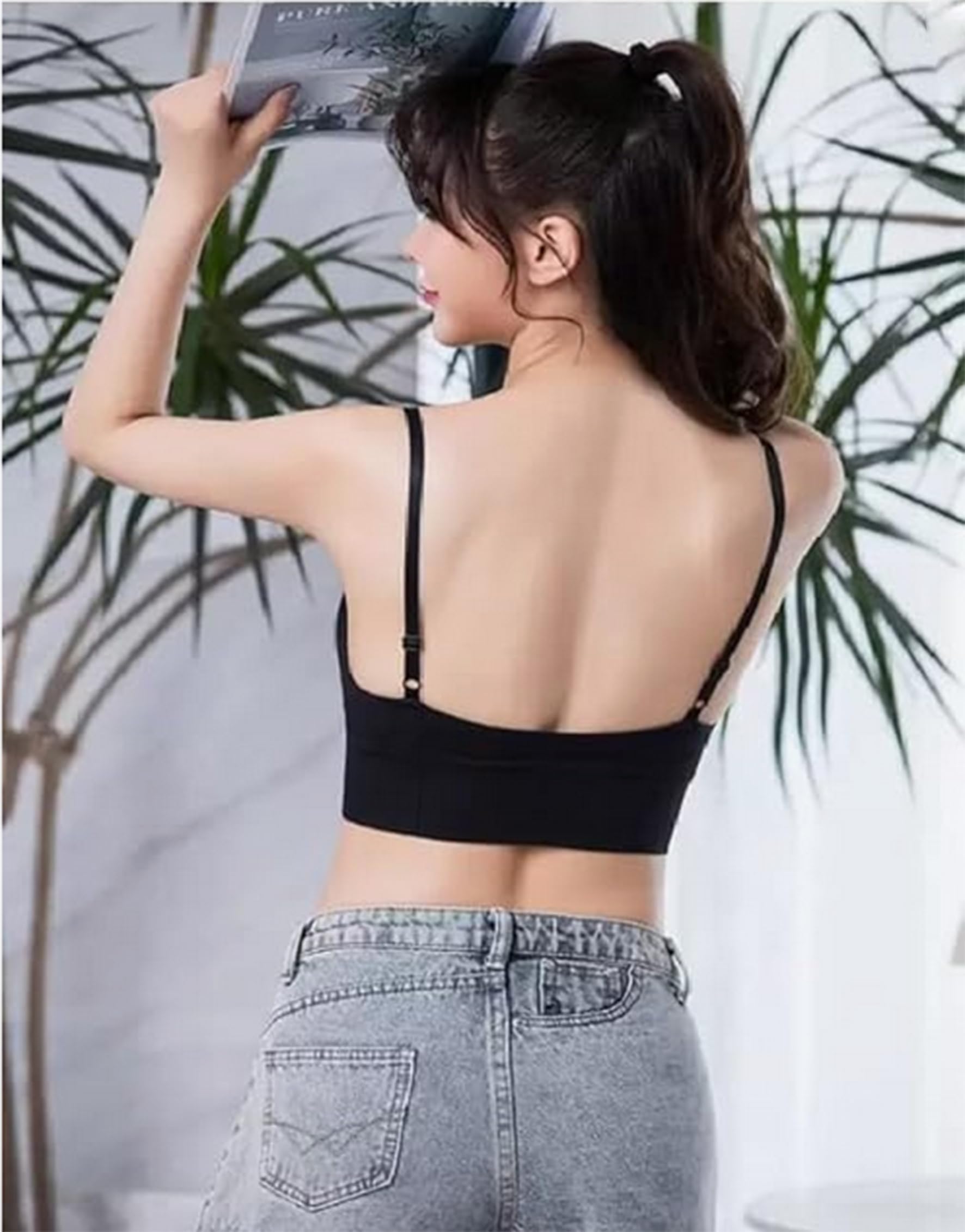 BRAAFEE Girls Cotton Sports Bra - Multicolor - Image 2