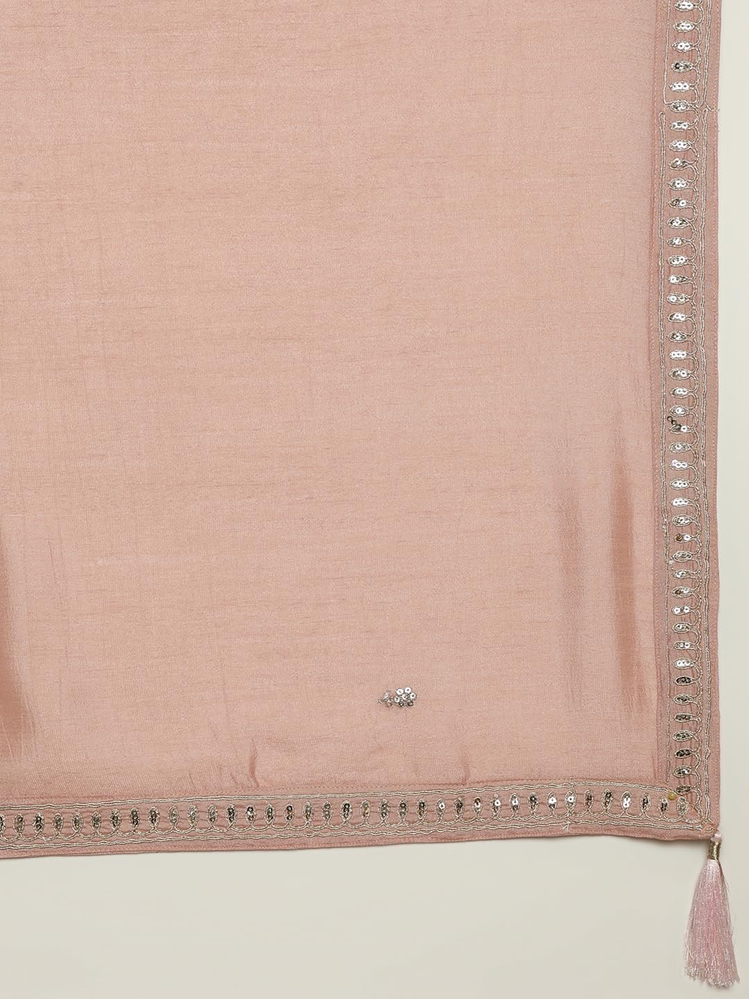 MOKOSH Women's Silk Kurta Pant Dupatta Set - Rose Pink - Image 5