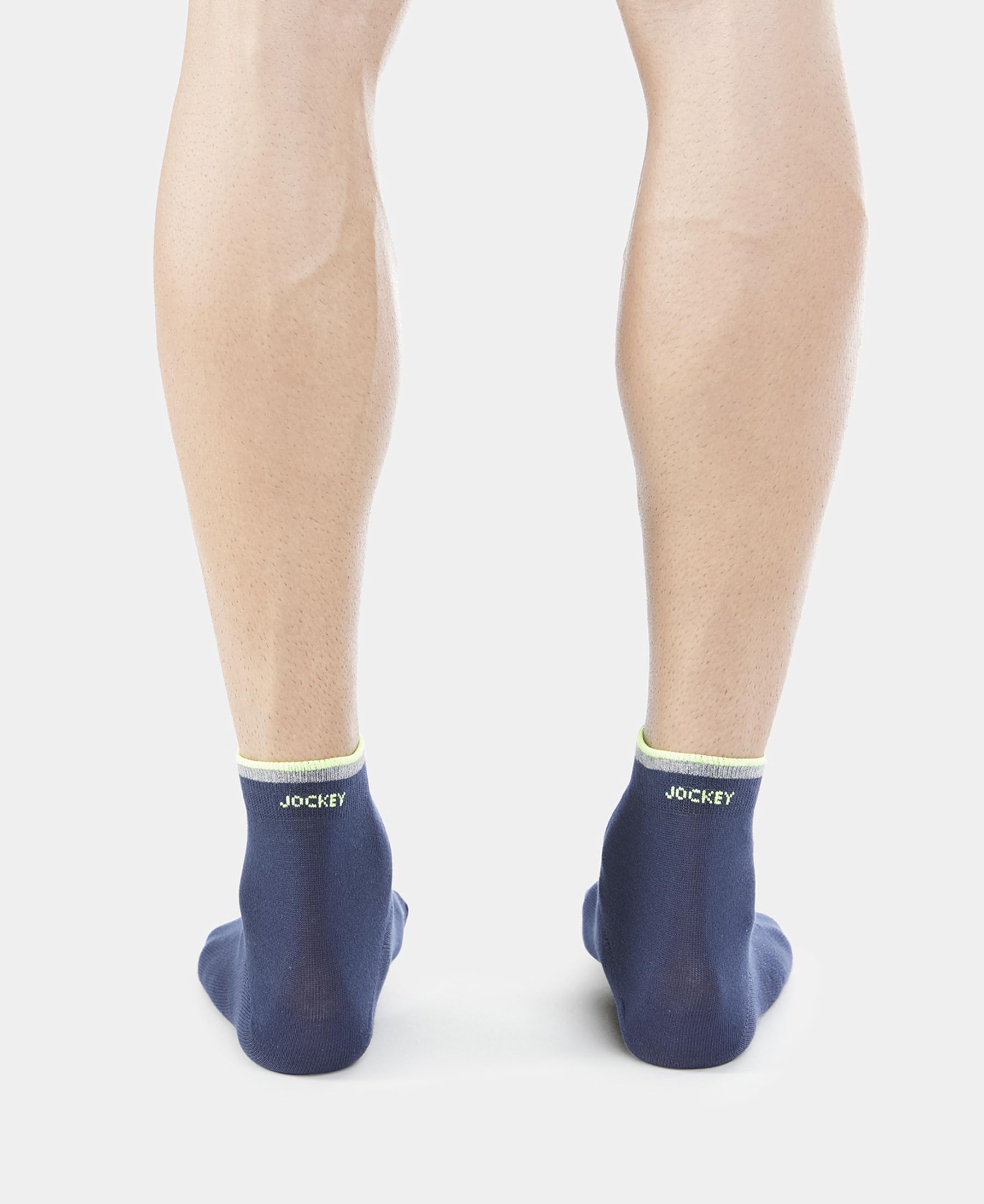 Jockey Men's Ankle Length Cotton Socks - Navy - Image 4