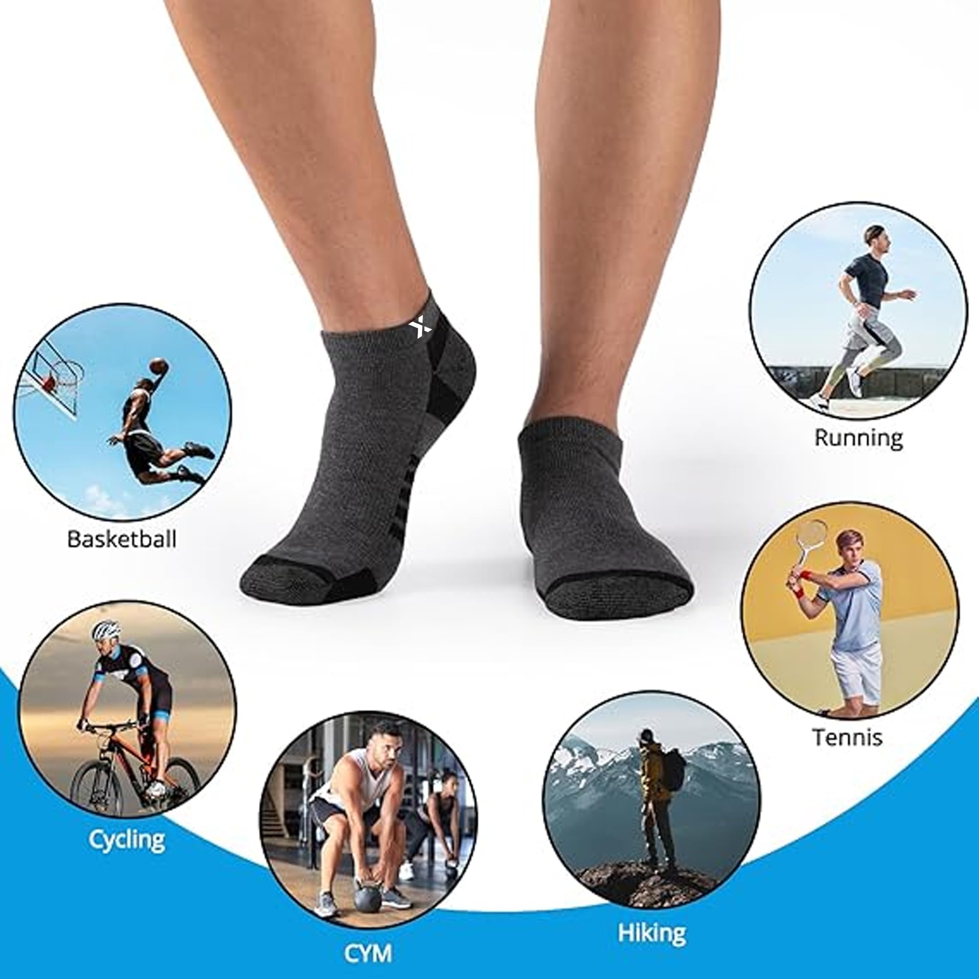 UNAAR Multicolor Ankle Socks for Men & Women - Image 4