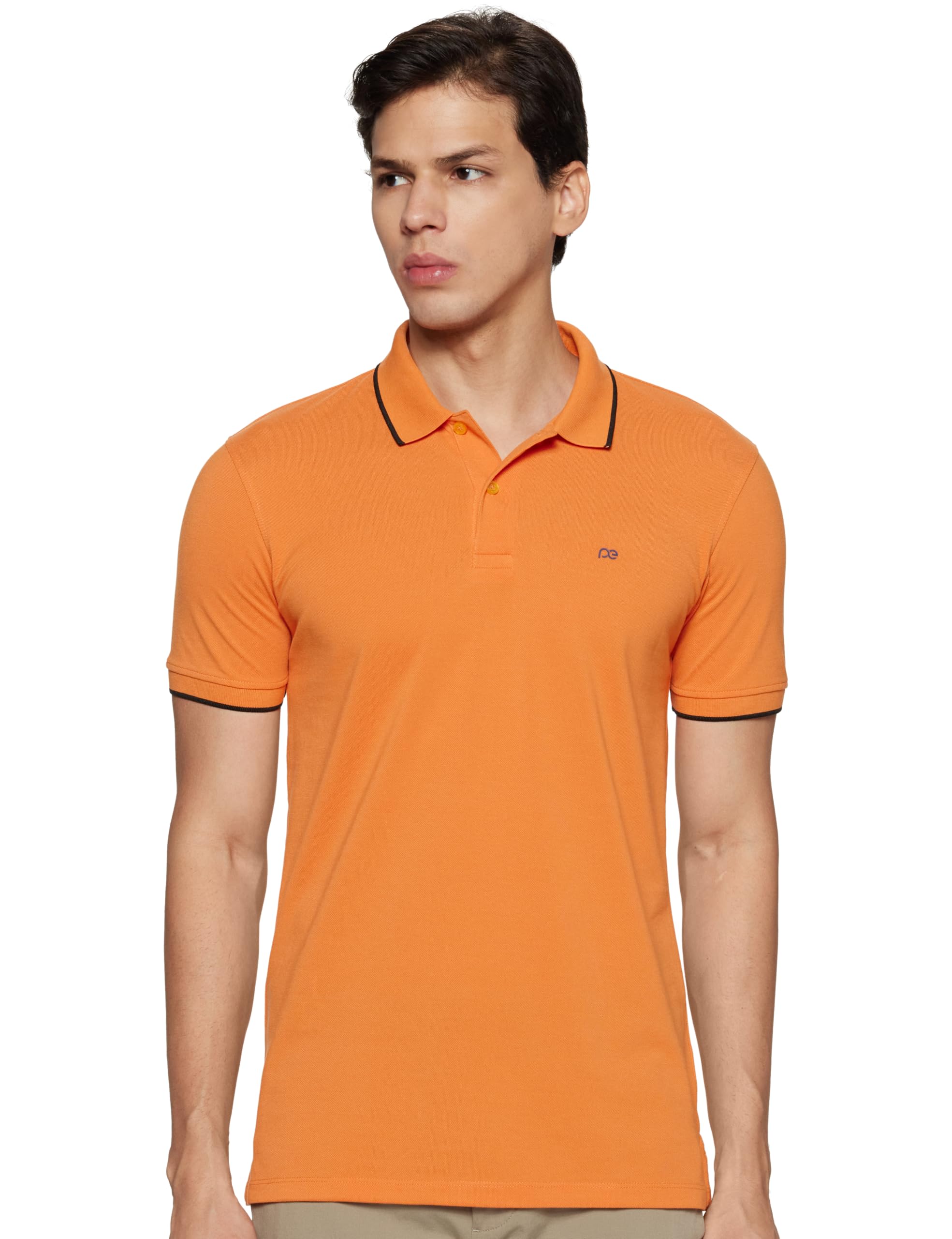 Peter England Men's Solid Polo T-Shirt