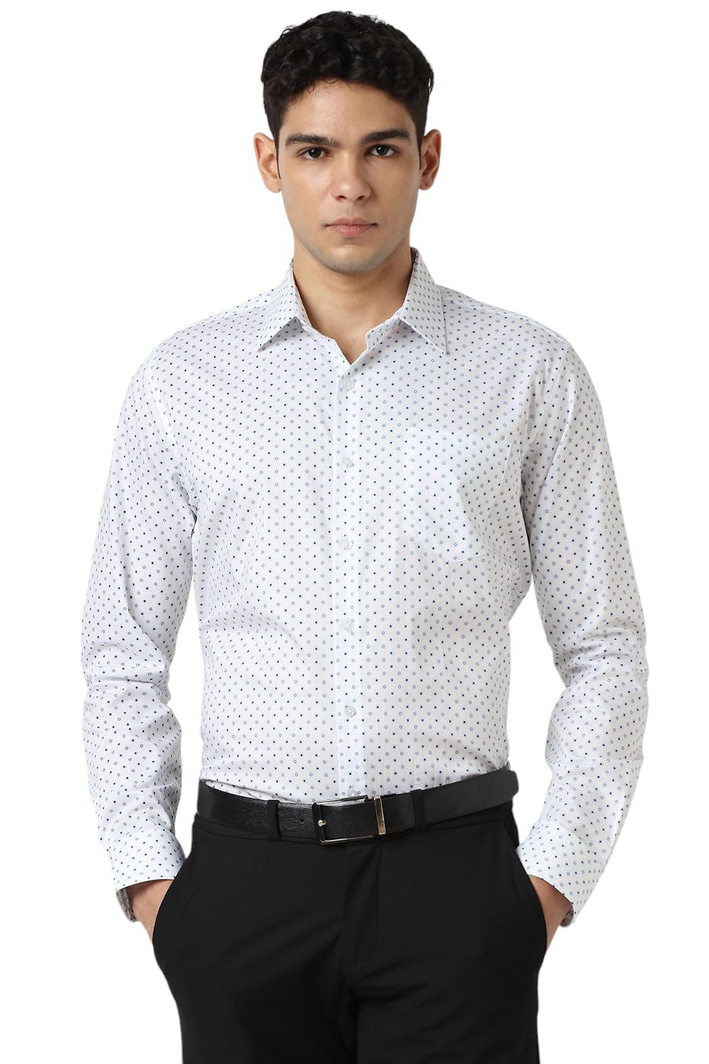 Van Heusen Men's Slim Fit Shirt - Light Blue