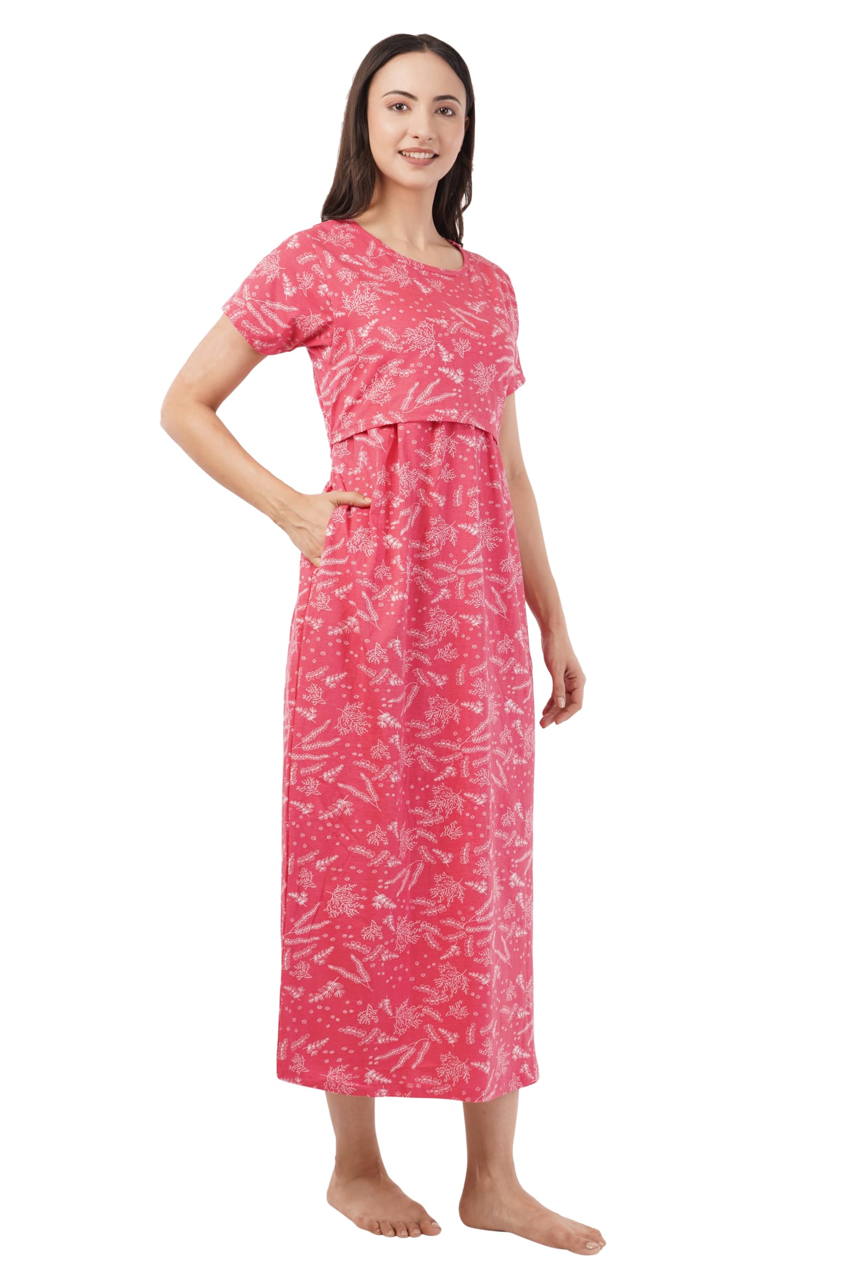 kekabu Women's Maternity Nursing Dress - Ribbon - Image 4