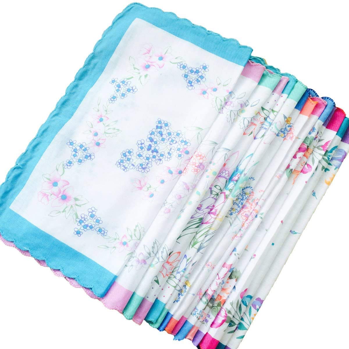 S4S Women's Cotton Cut Work Handkerchief - Floral - Image 5