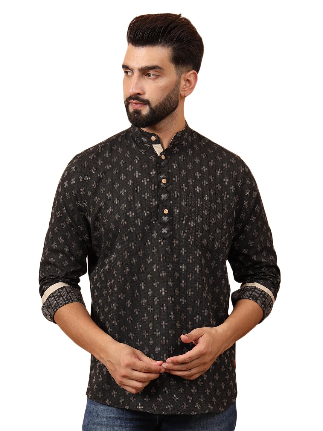 CHIKAN Men Cotton Kurta