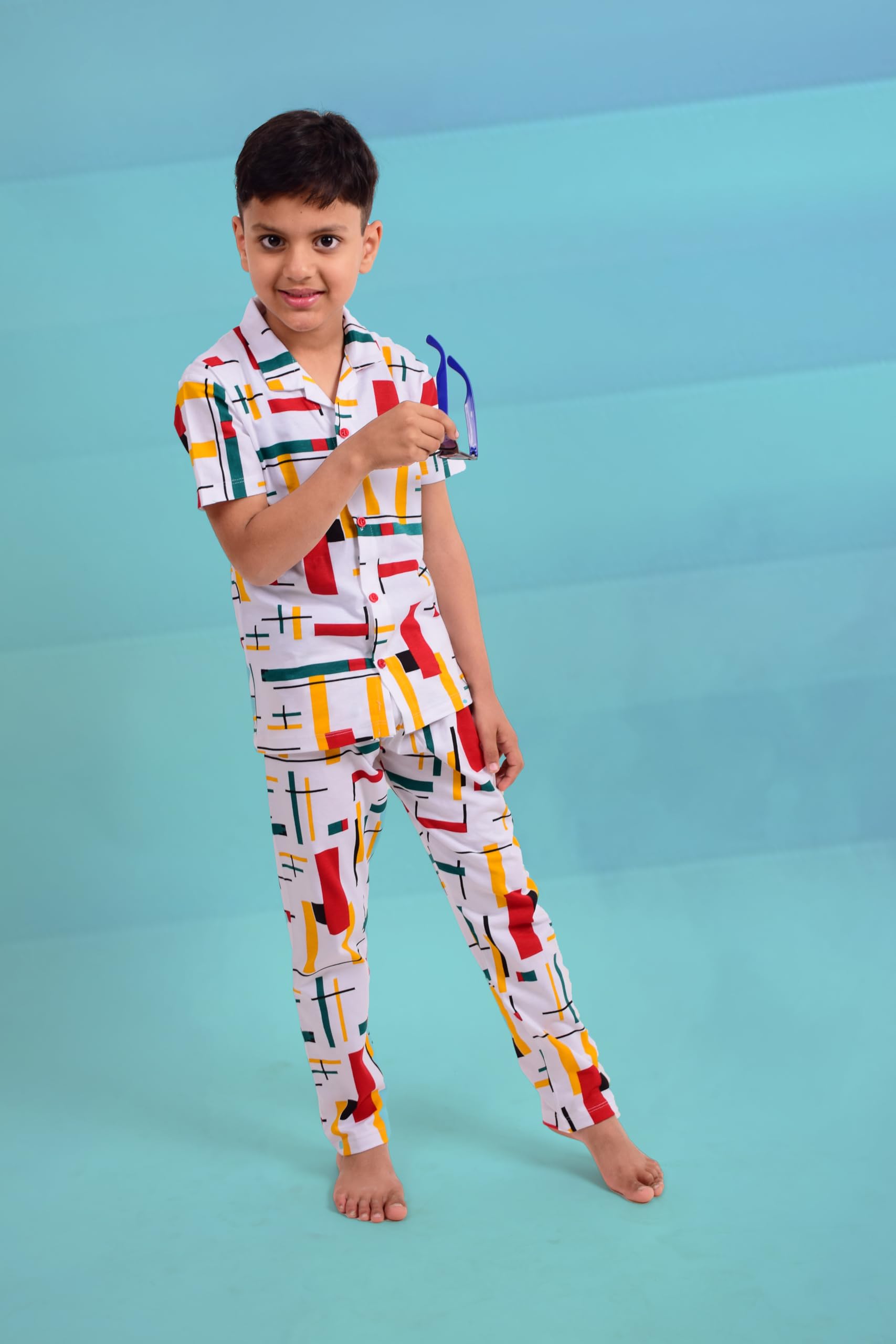 3BROS Kids Multicolor Nightwear Pyjama Set - Image 3