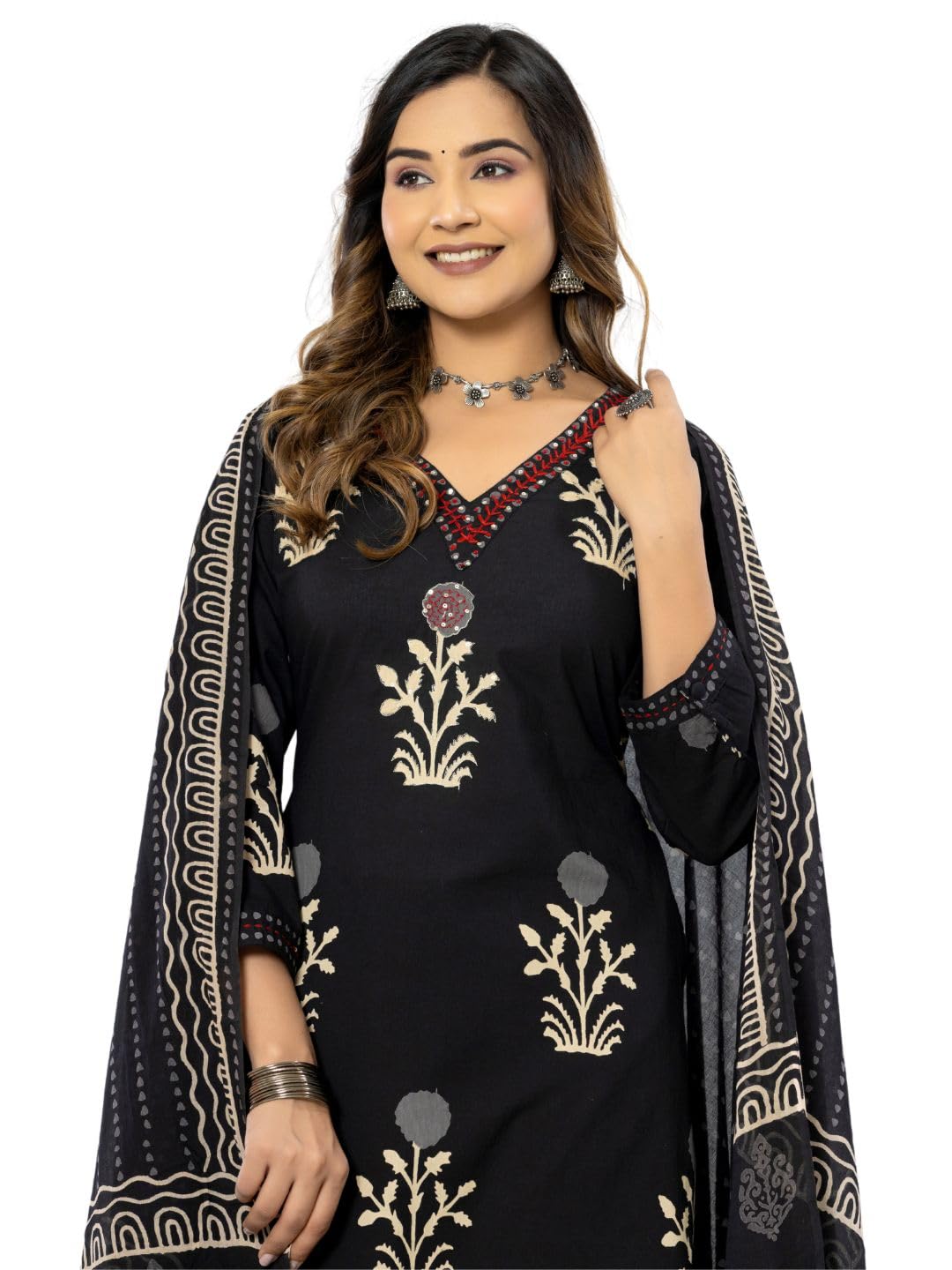 Elegant Cotton Printed Kurta Set for Women - Image 4