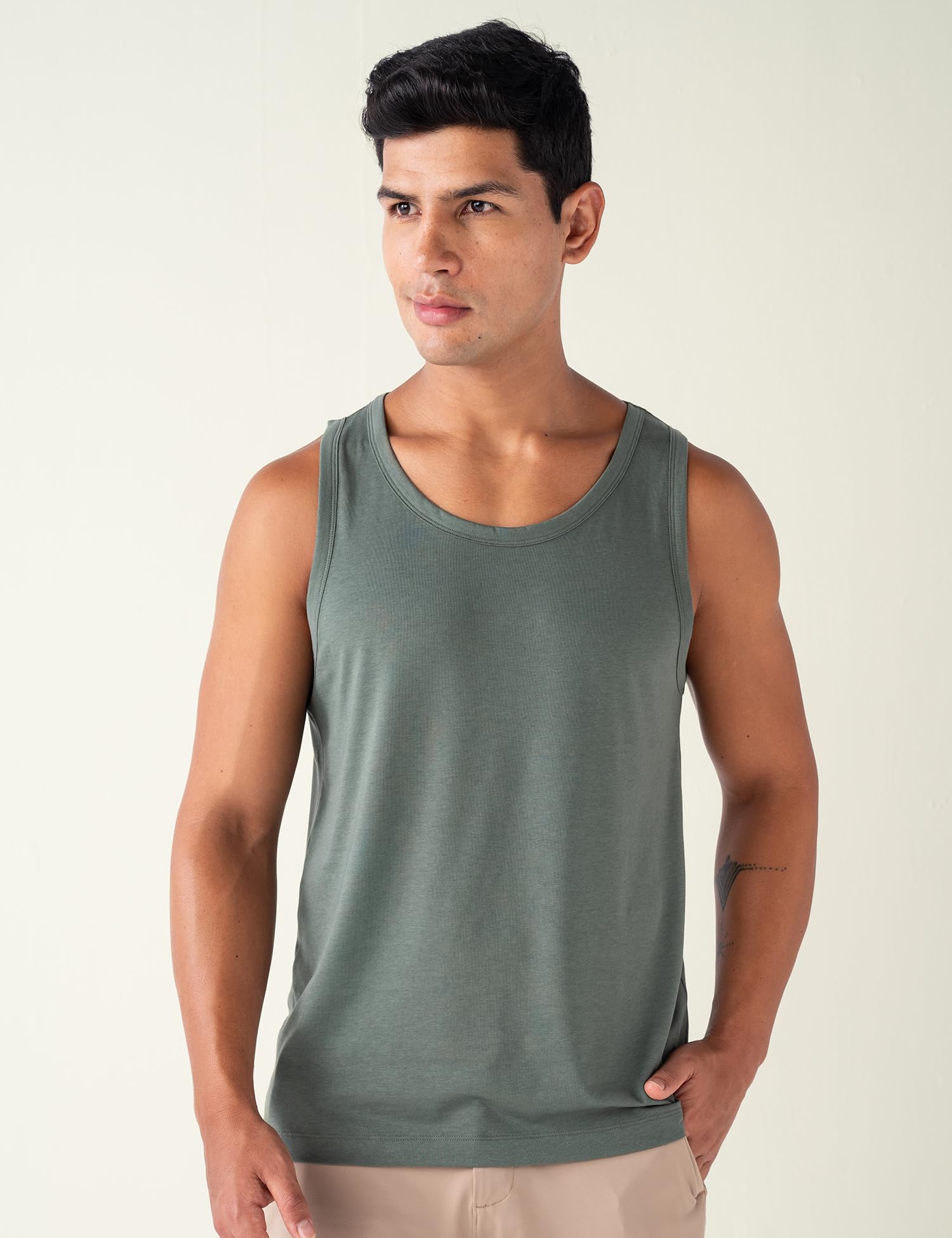 Men's Cotton Blend Tank Top - Image 2