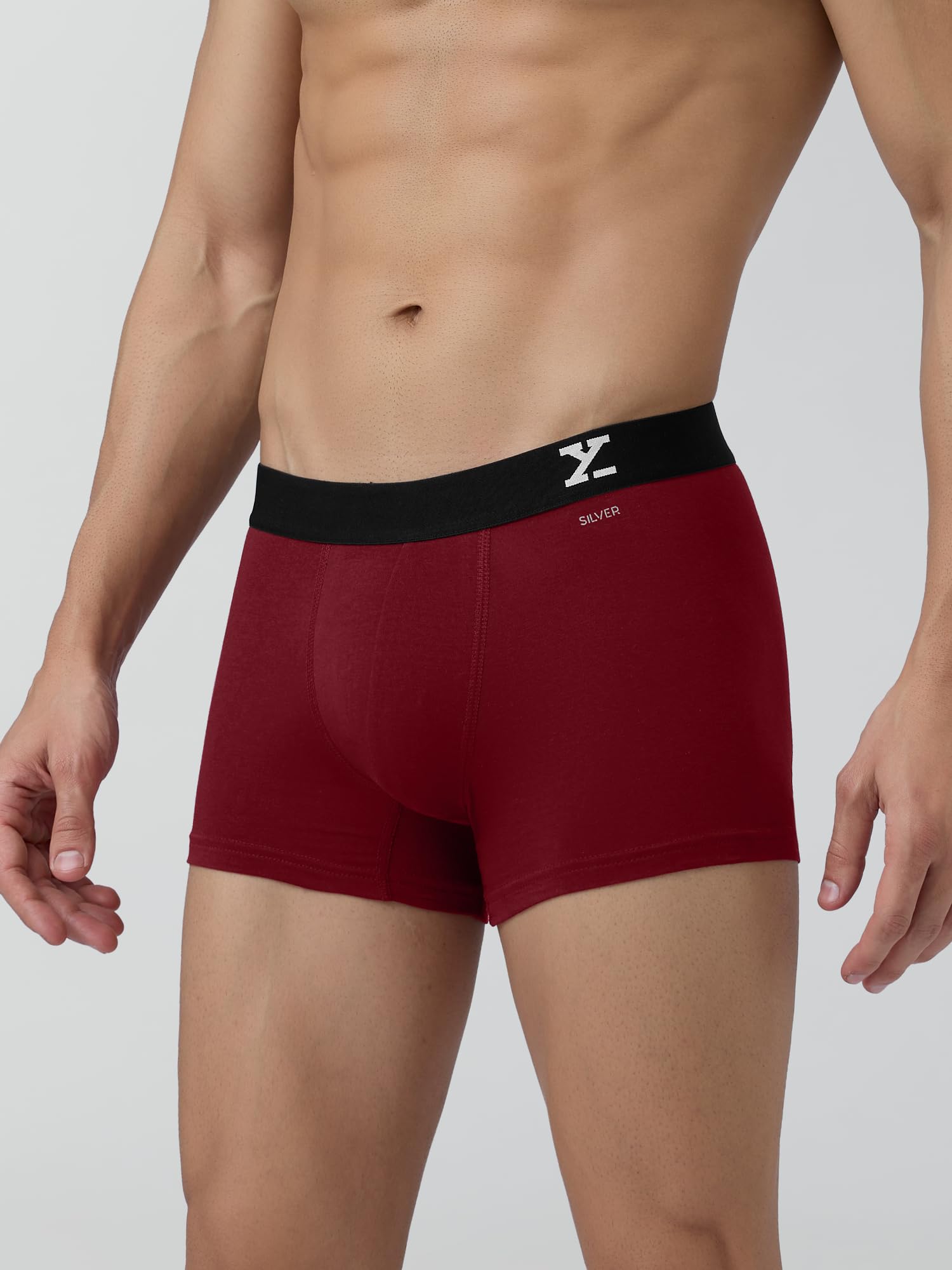 XYXX Men's Micro Modal Trunk - Tango Red + Horizon Blue - Image 3