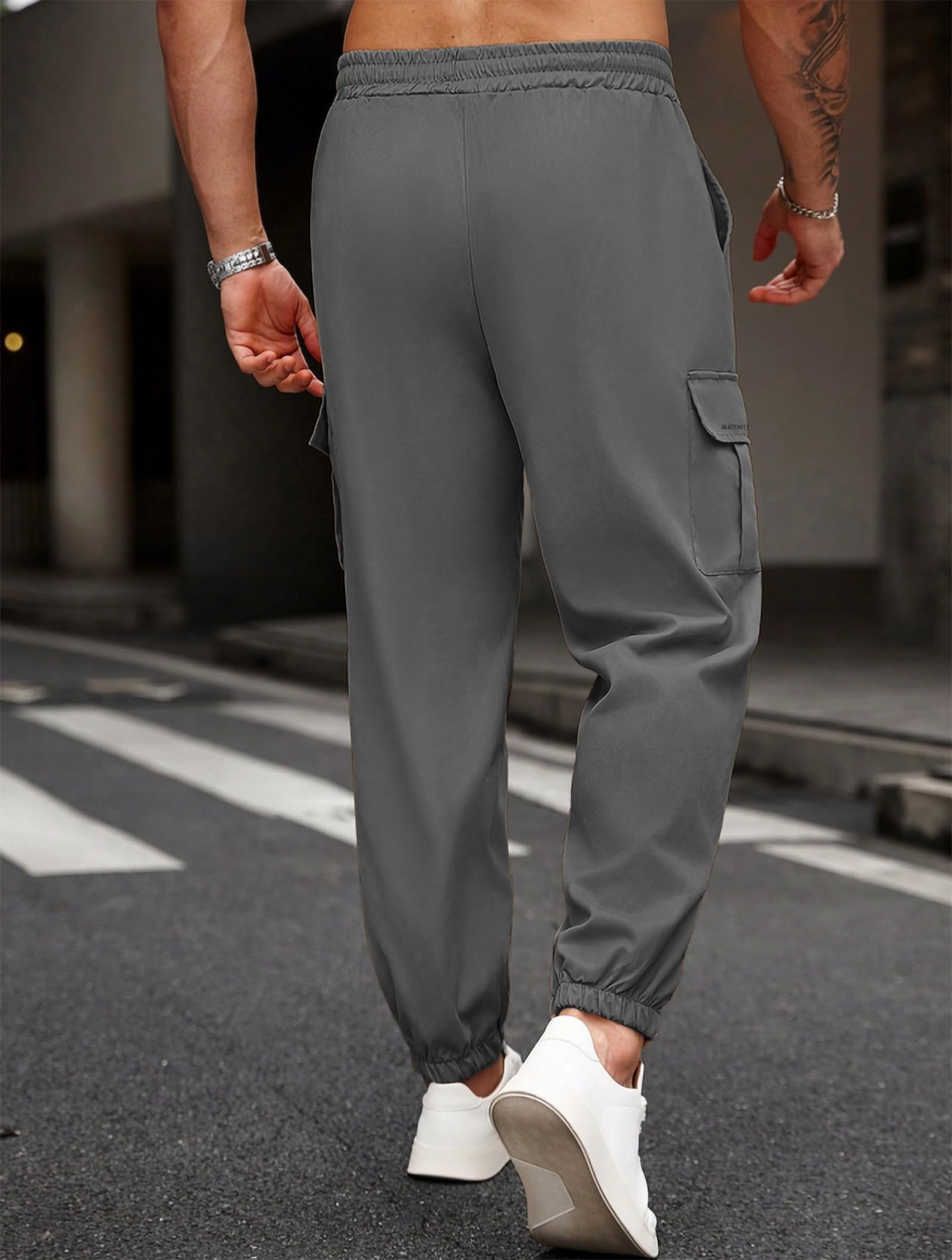 ENDEAVOUR WEAR Men's Dark Grey Track Pants - Image 5