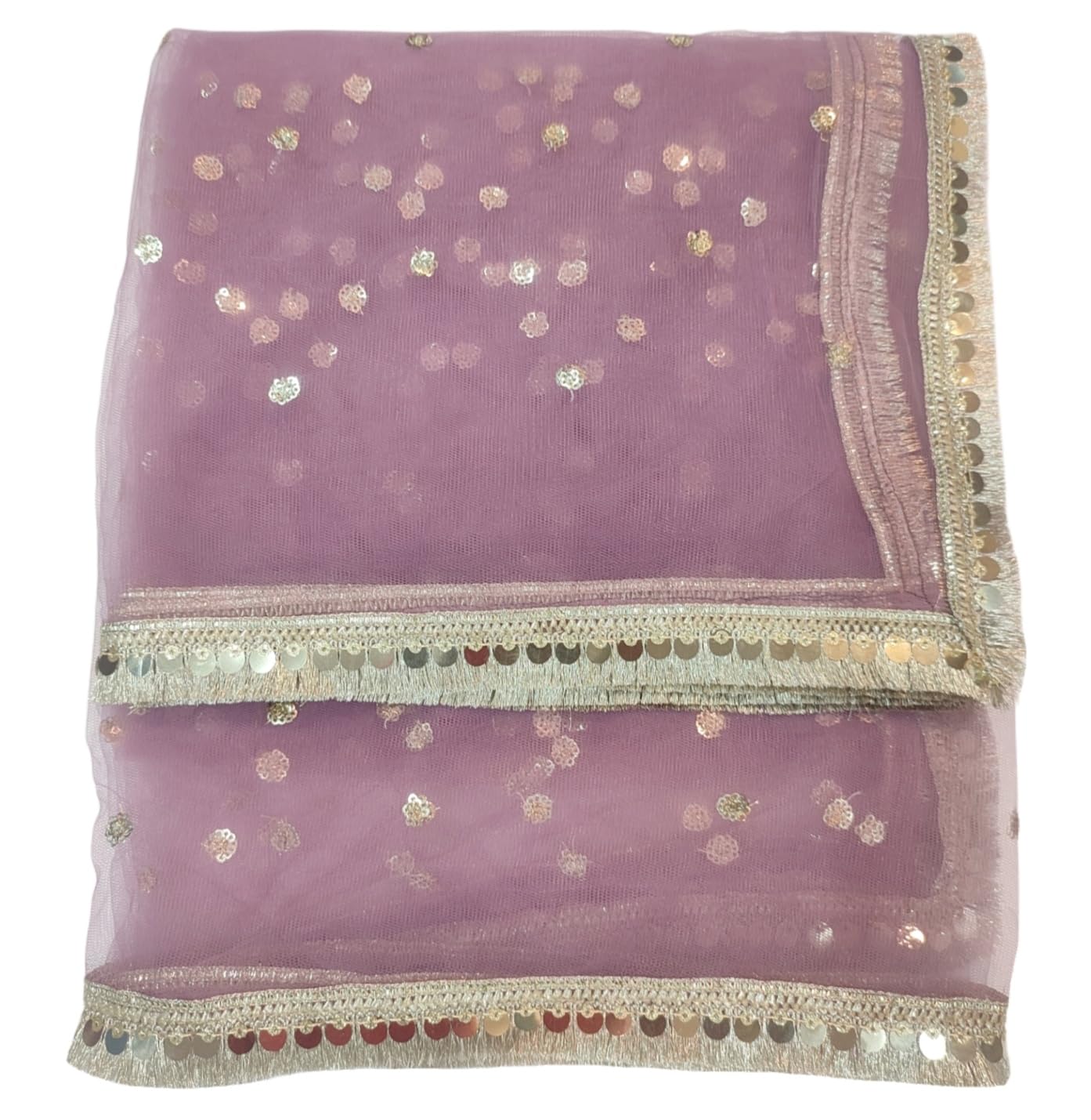 Navti Women Lightweight Net Dupatta with Sequence Embroidery - Image 5