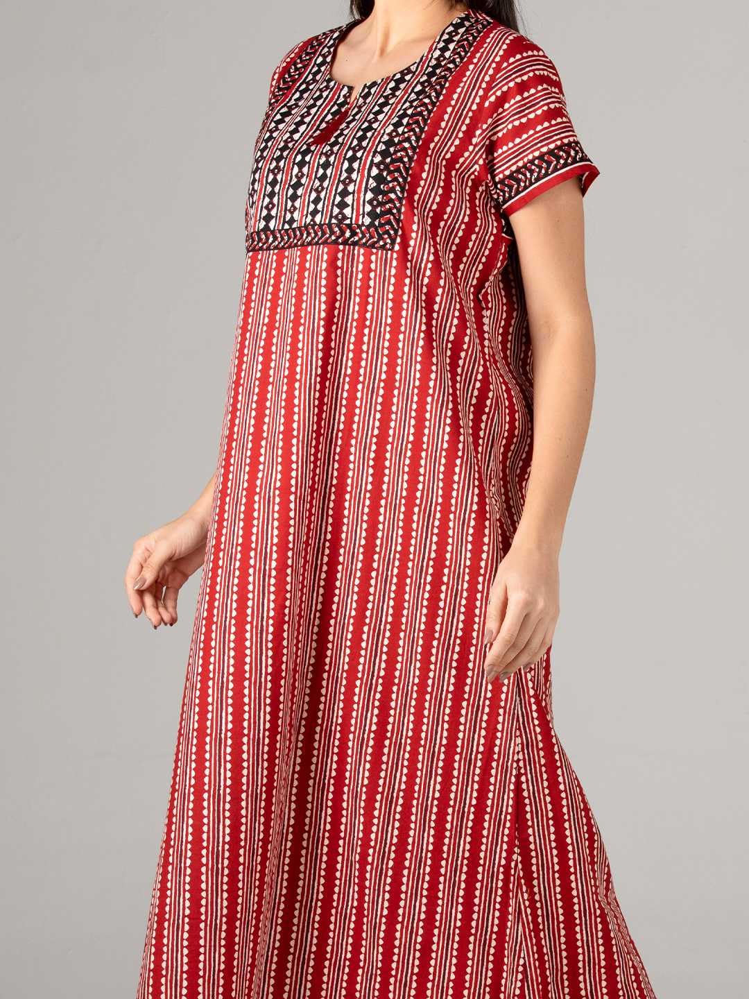 Evolove Cotton Nighty Maxi for Women - Image 2