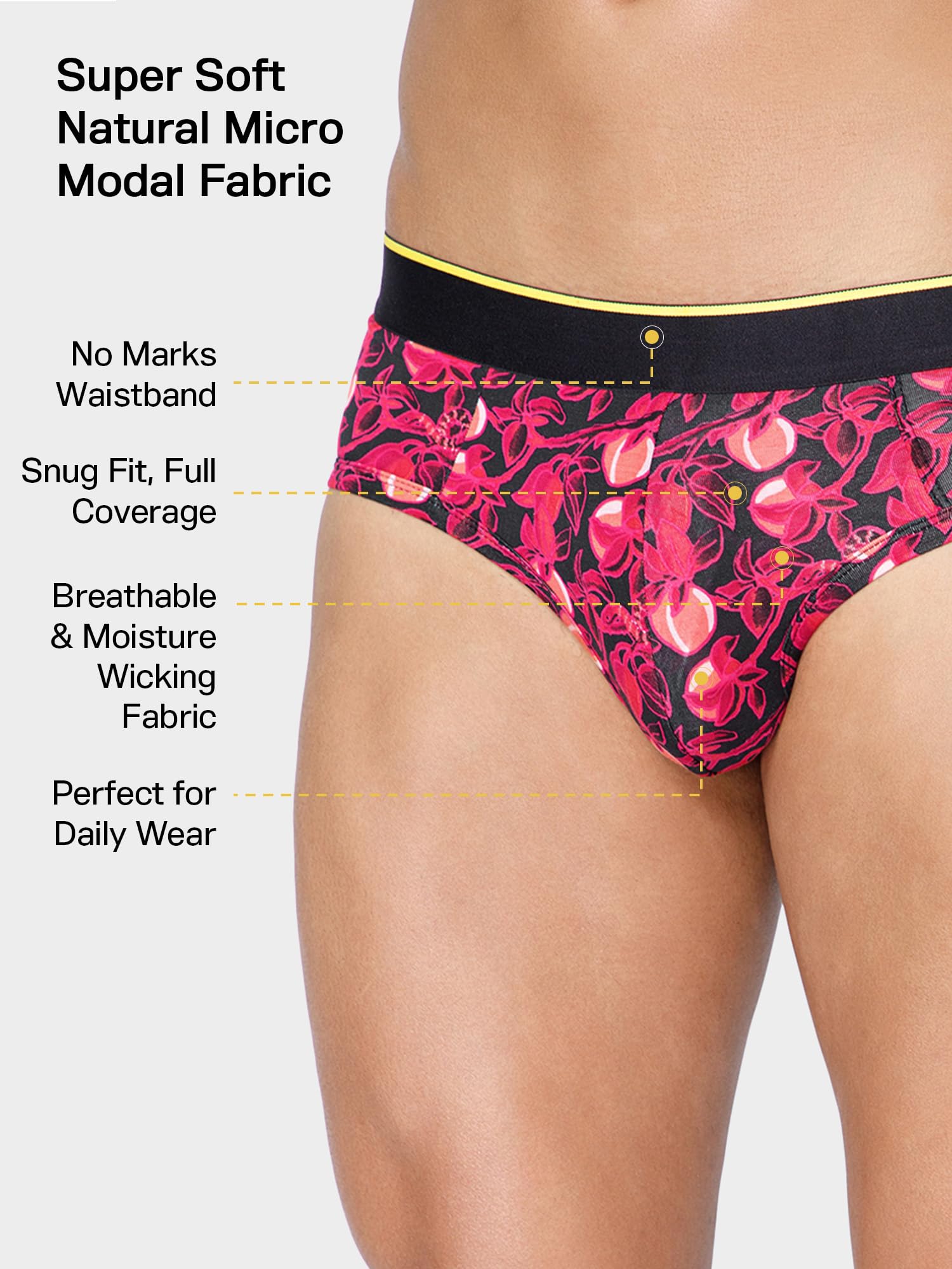 Bummer Men's Printed Micro Modal Briefs - Image 5