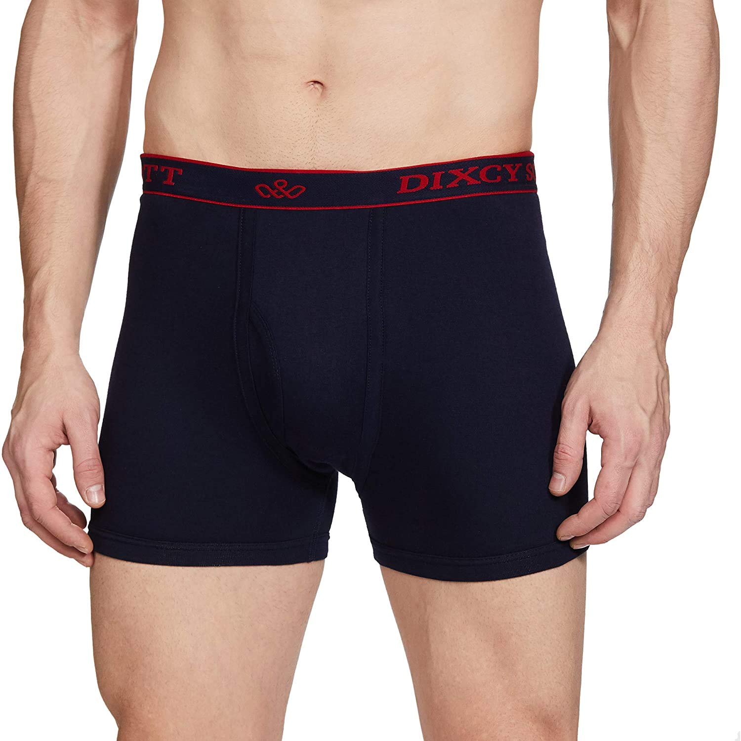 Dixcy Scott Men's Trunks - Navy, Grey & Brown - Image 4