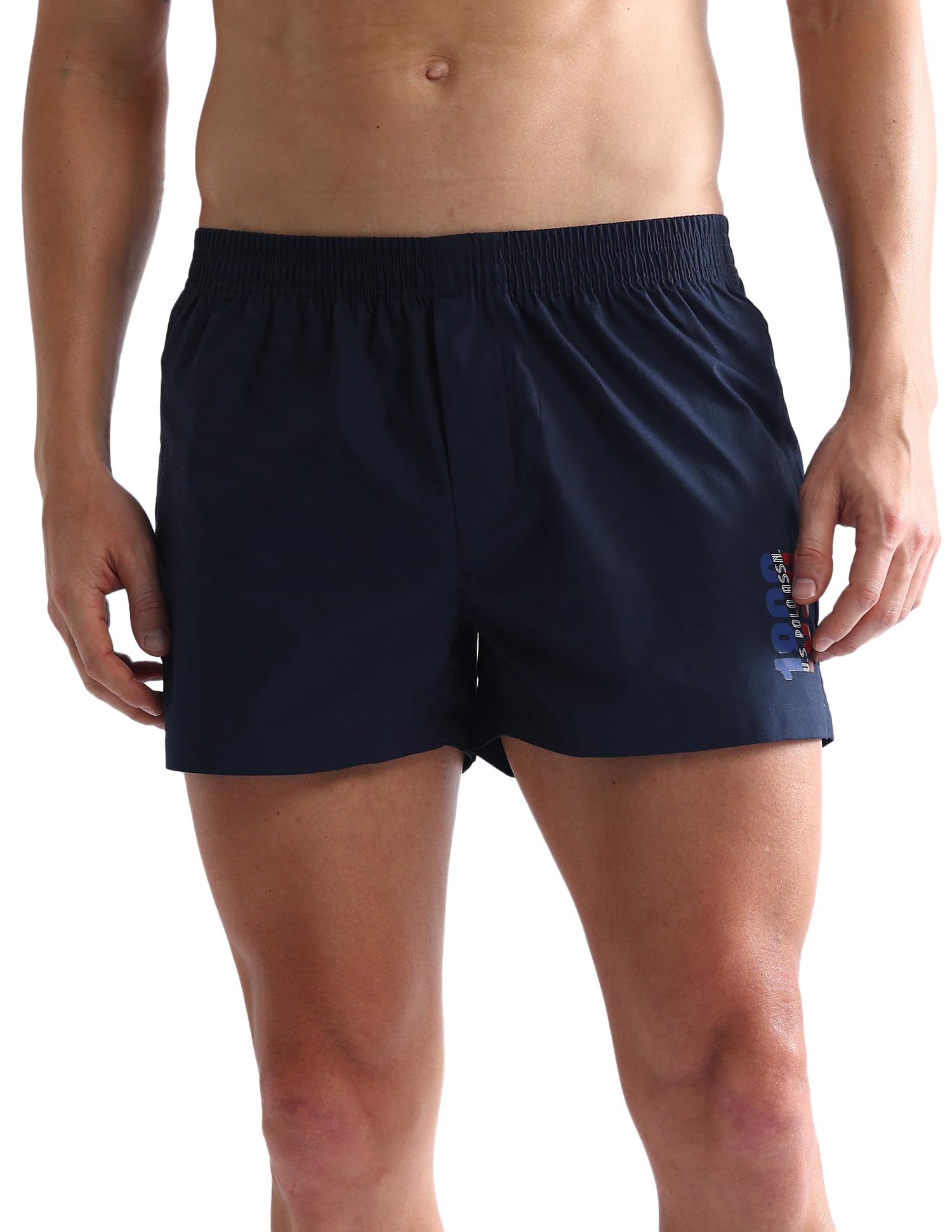 U. S. POLO ASSN. Men's Cotton Boxers - Navy - Image 4