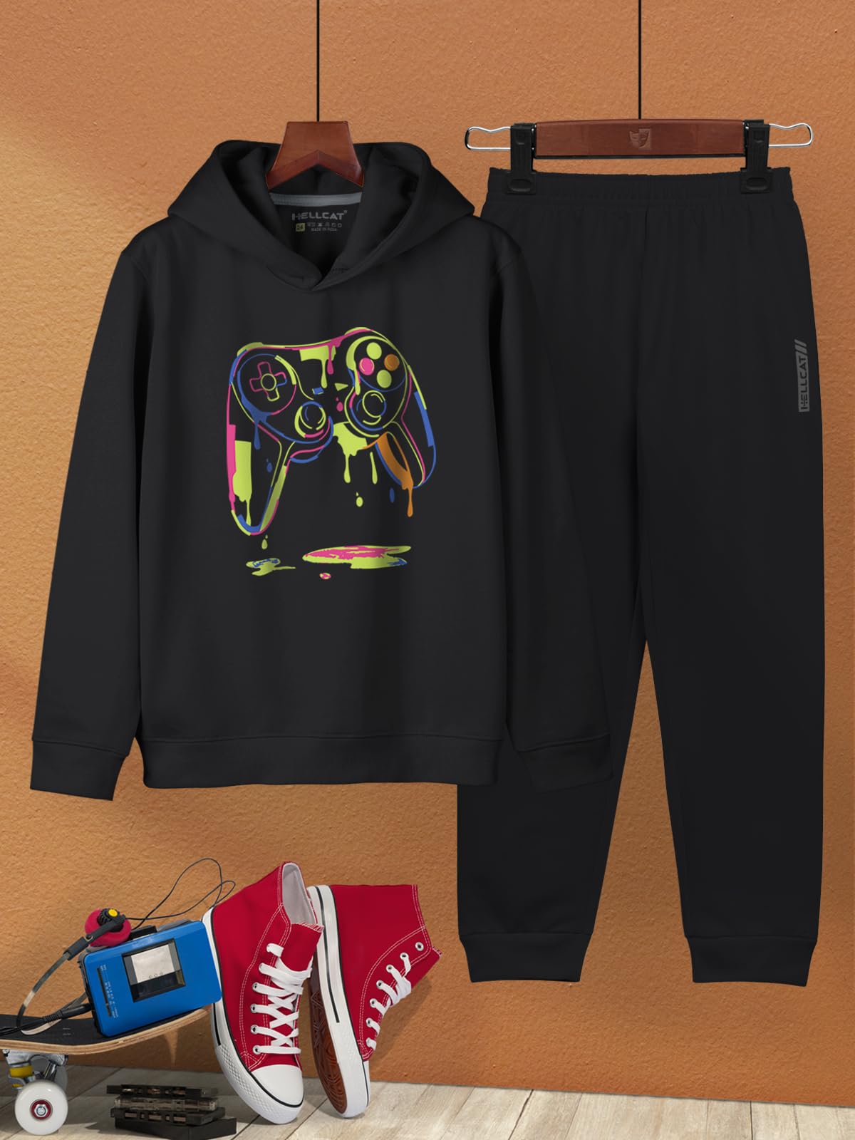 HELLCAT Boys Clothing Set - Black - Image 2