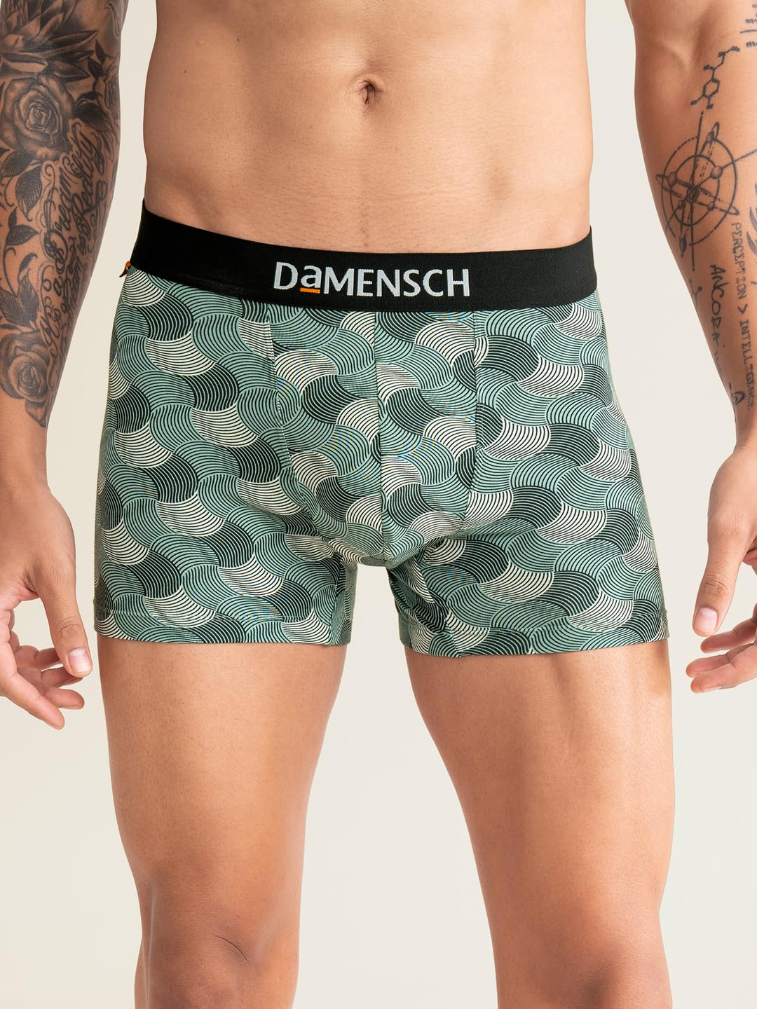 DAMENSCH Men Deo-Cotton Deodorizing Trunks - Earth Red - Image 4