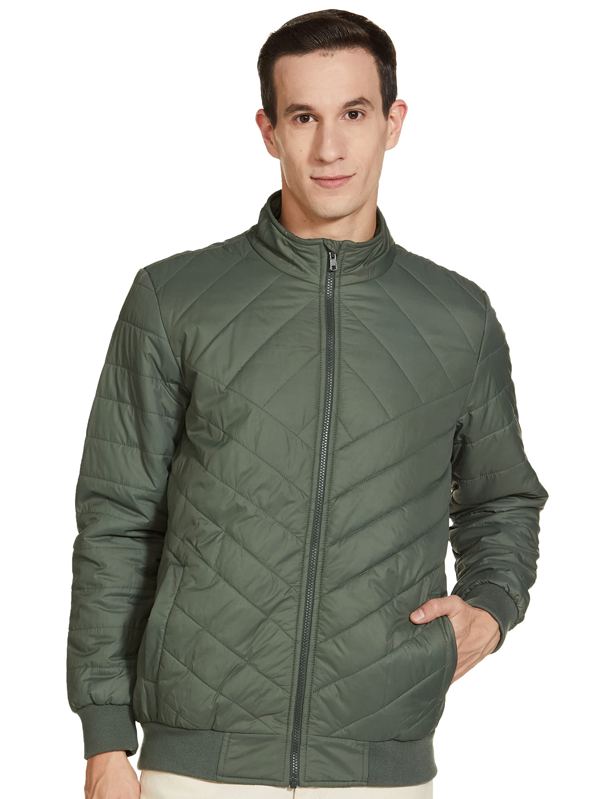 Symbol Men Quilted Jacket - Bottle Green