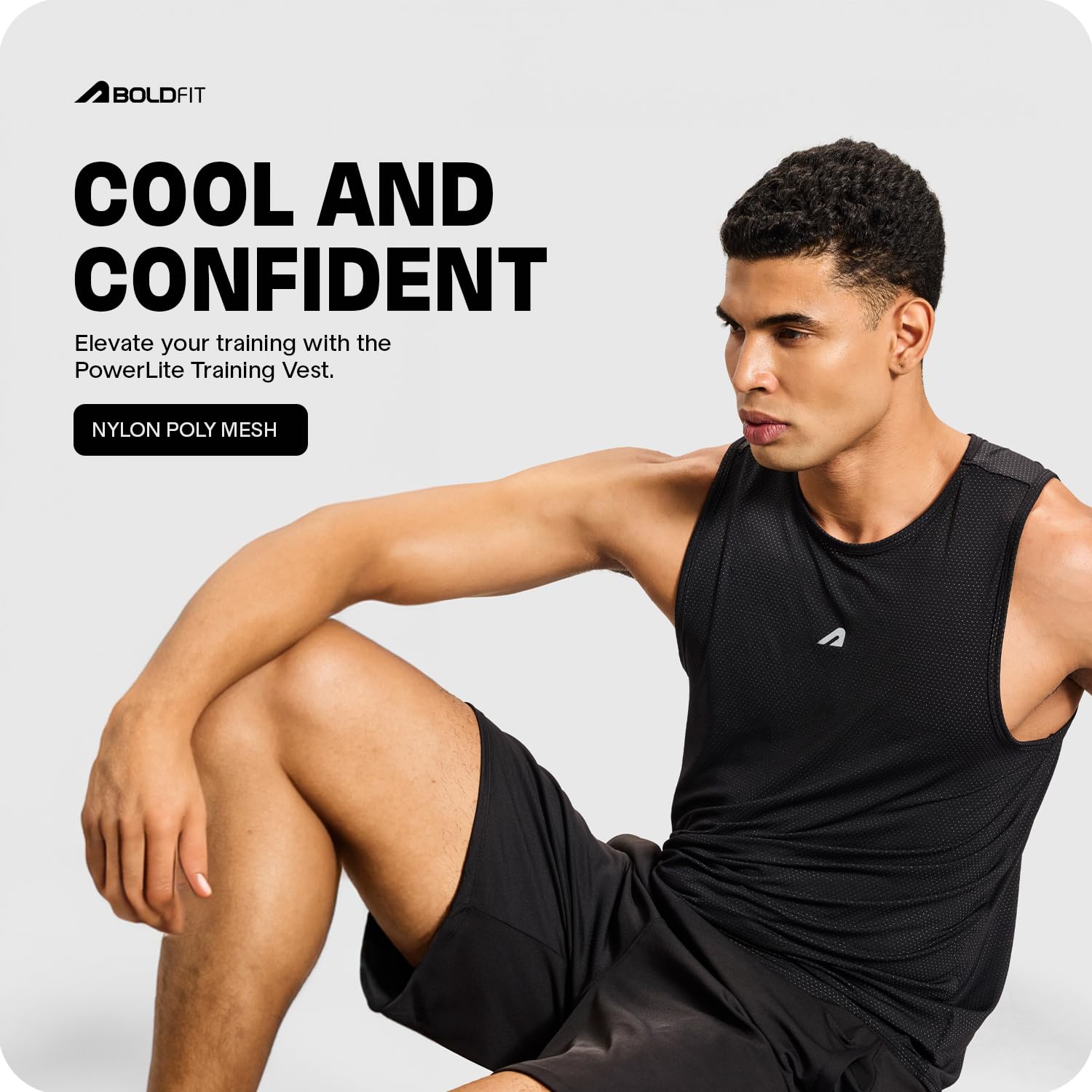 Boldfit Men's Vest - Blue Black - Image 5