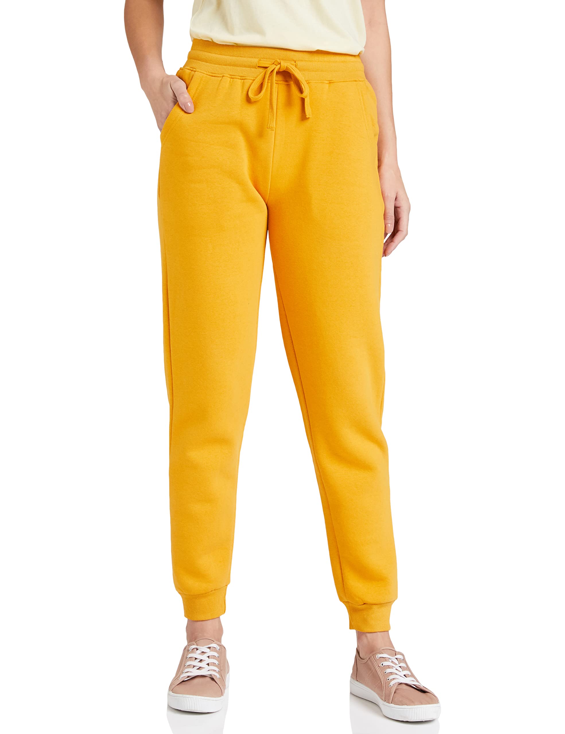 Amazon Women's Jogger Track Pants - Mustard Fleece