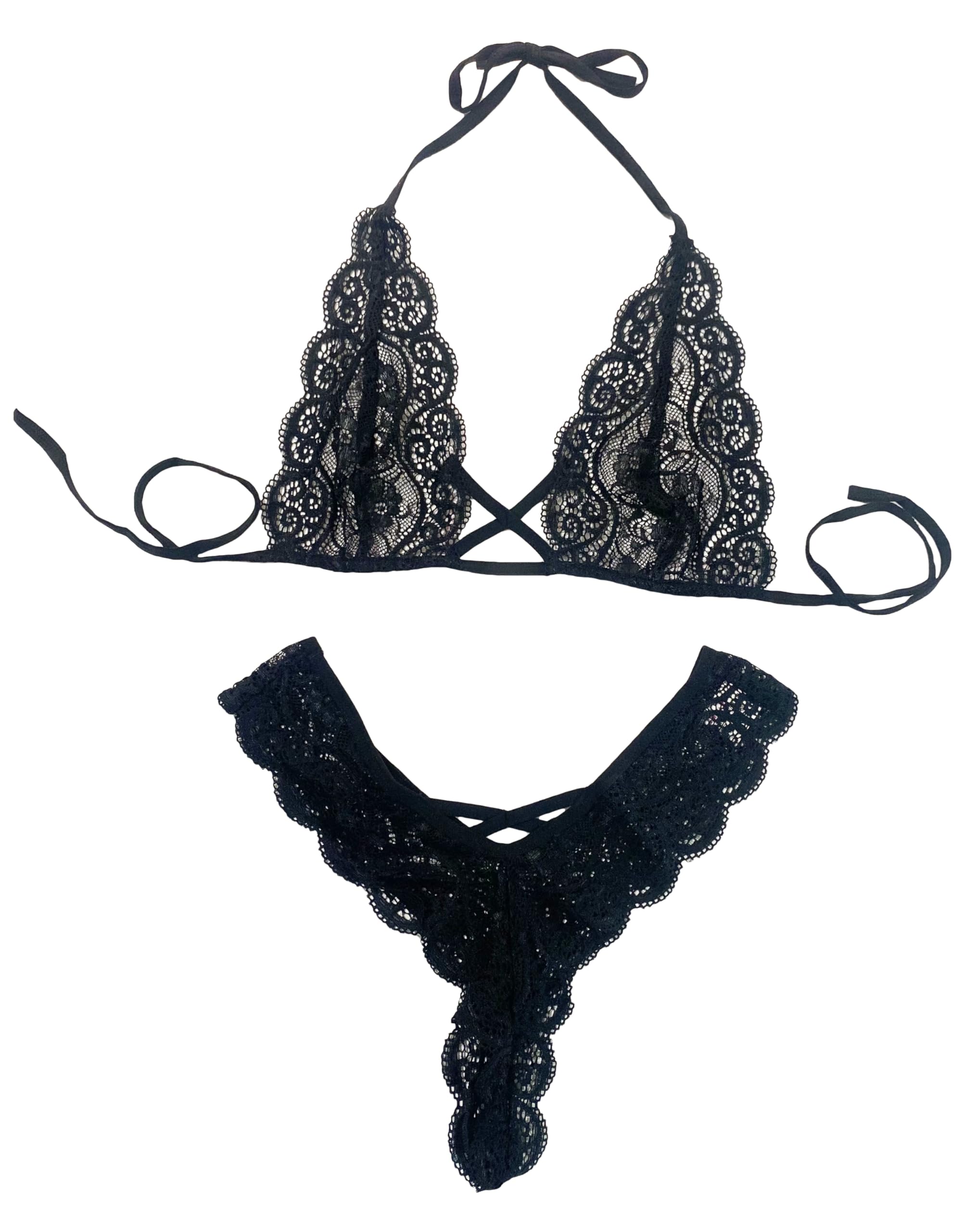 GarbGlide Women Nightwear Lingerie Set - Black - Image 5