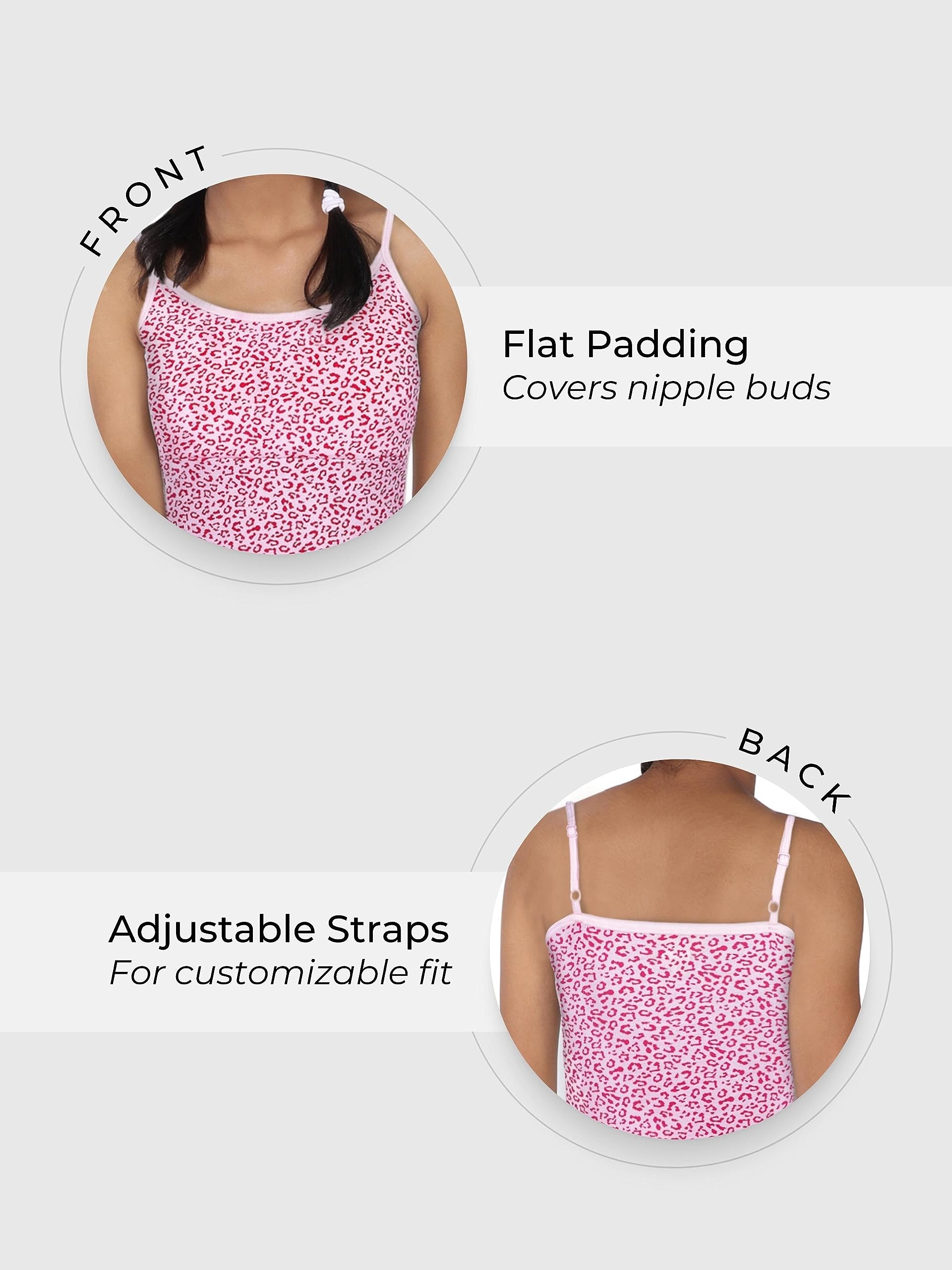 DChica Girls Padded Camisole Bra - White - Image 4