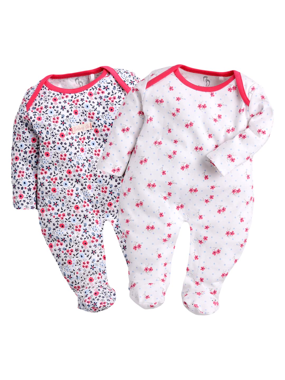 Baby Romper Set for Boys & Girls - Cotton Fushia