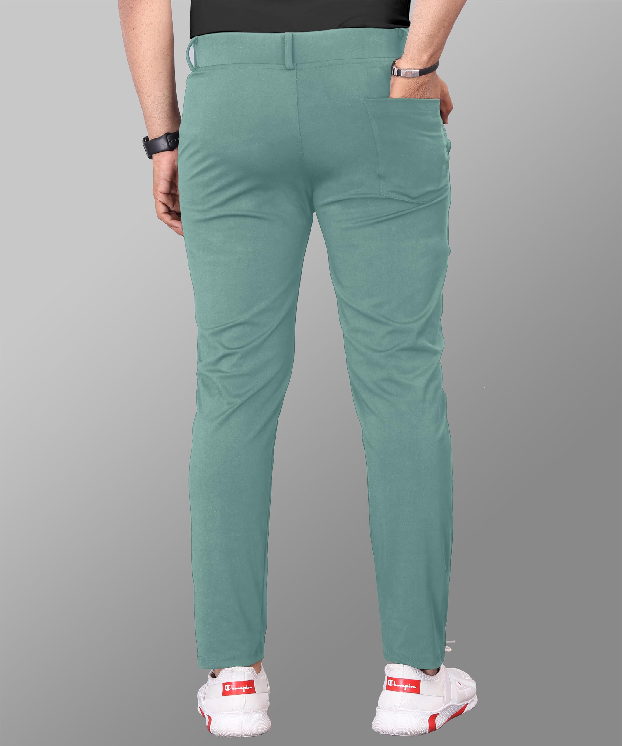 Mehrang English Green Formal Trousers for Men - Image 2