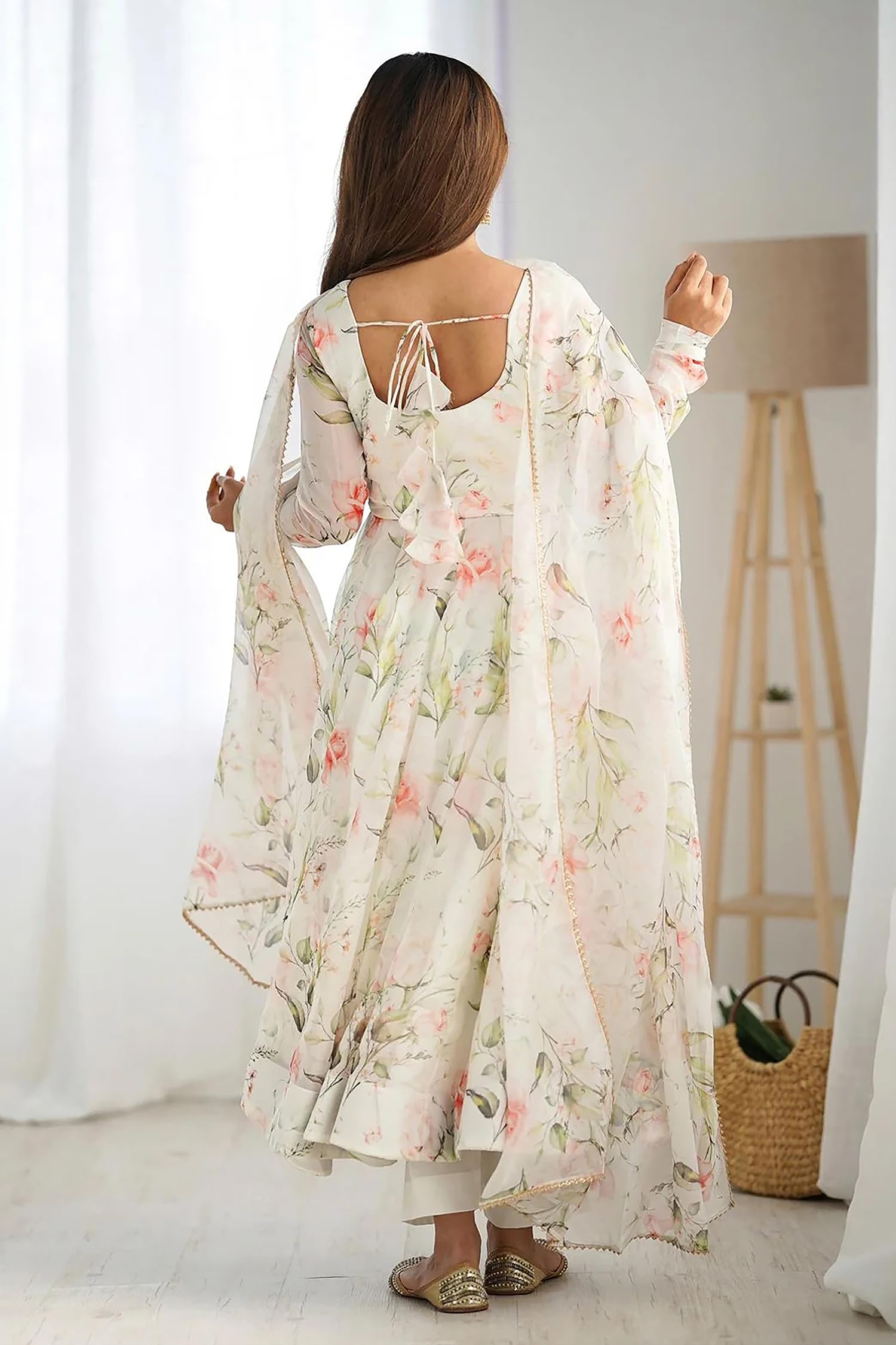 Jwalin Women Georgette Kurta Pant Set with Dupatta - Image 2