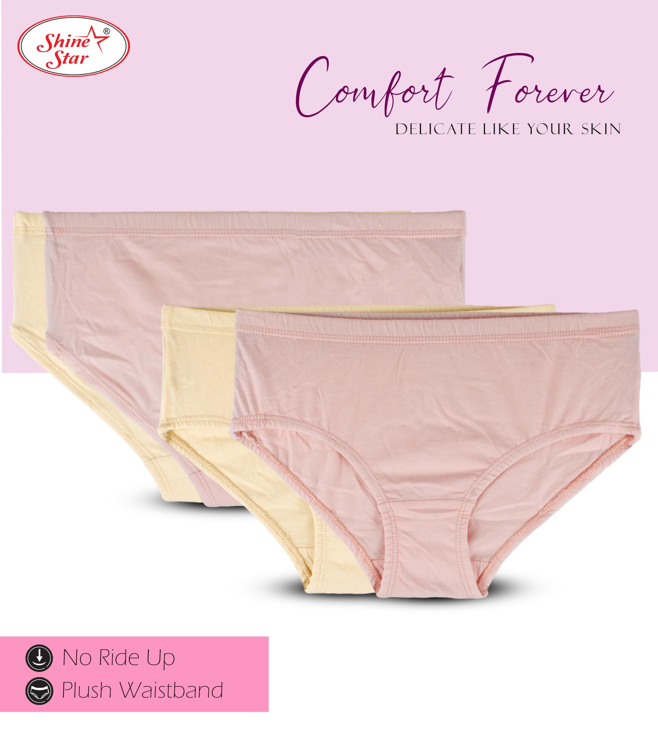 SHINE STAR Women's Hipster Panties - Cotton Multicolour - Image 5