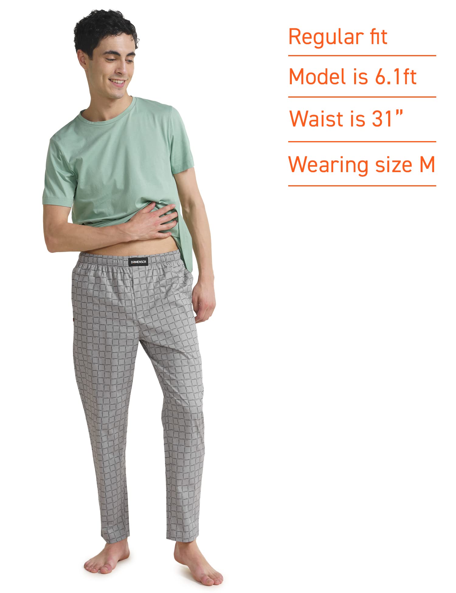 DAMENSCH Grey Pyjamas for Men - Image 3