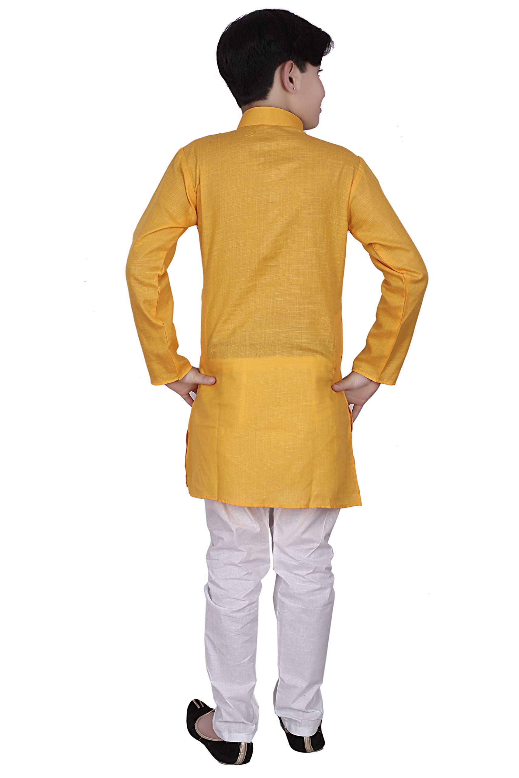 Pro-Ethic Kids Kurta Pyjama Set - Yellow - Image 2