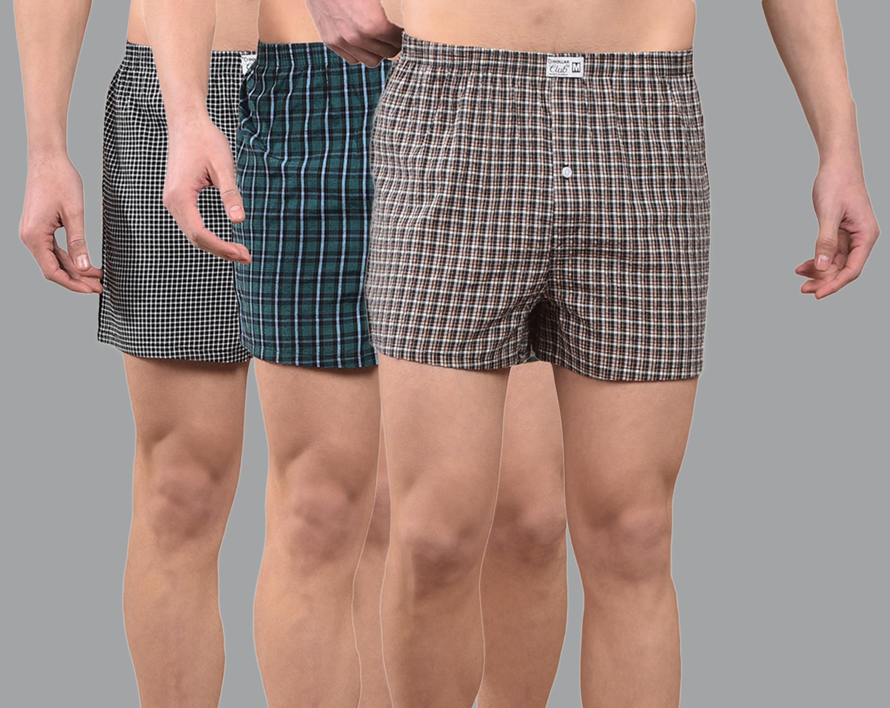 Dollar Men's Cotton Checkered Boxer - Image 2