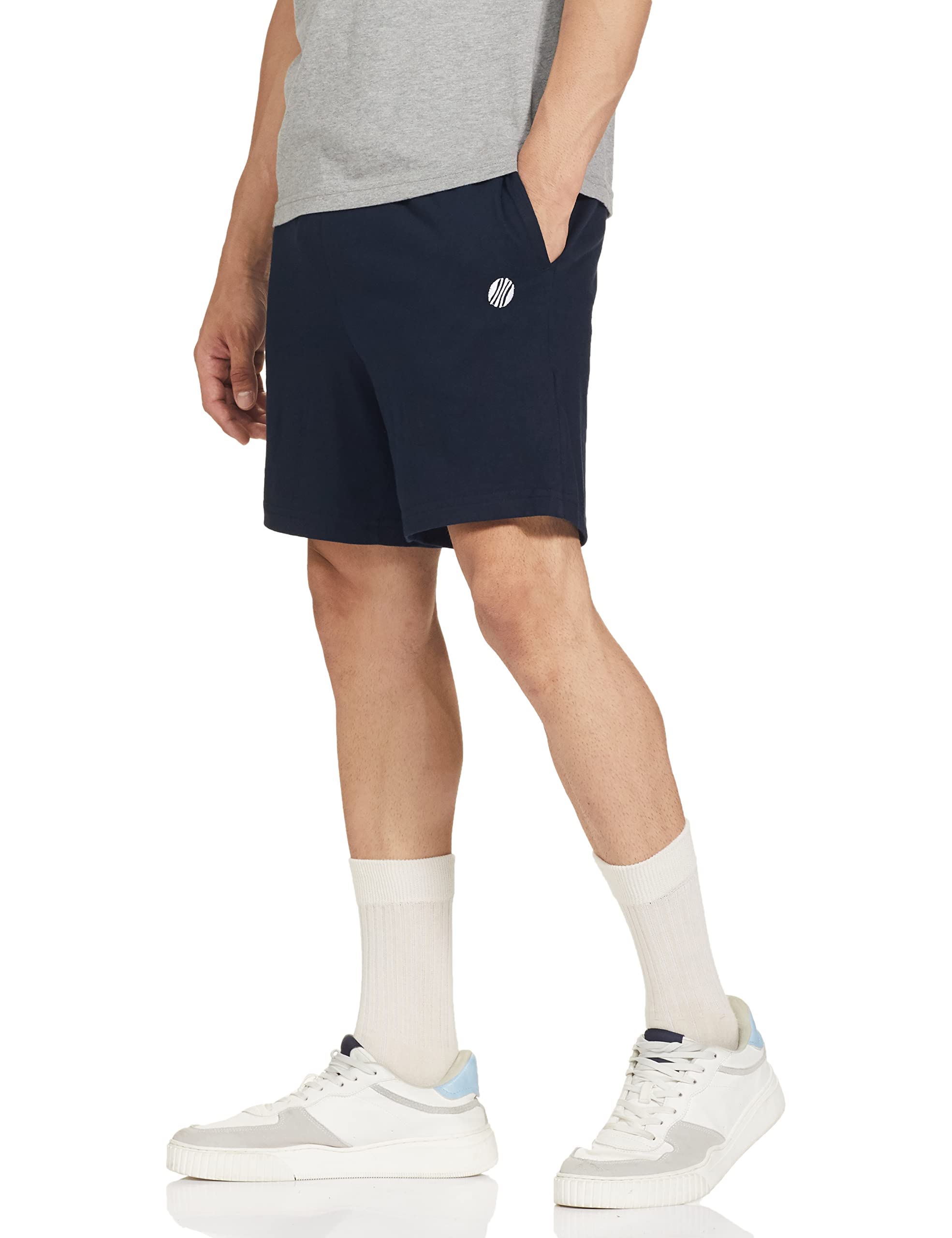 Max Men Solid Lounge Shorts - Navy - Image 3
