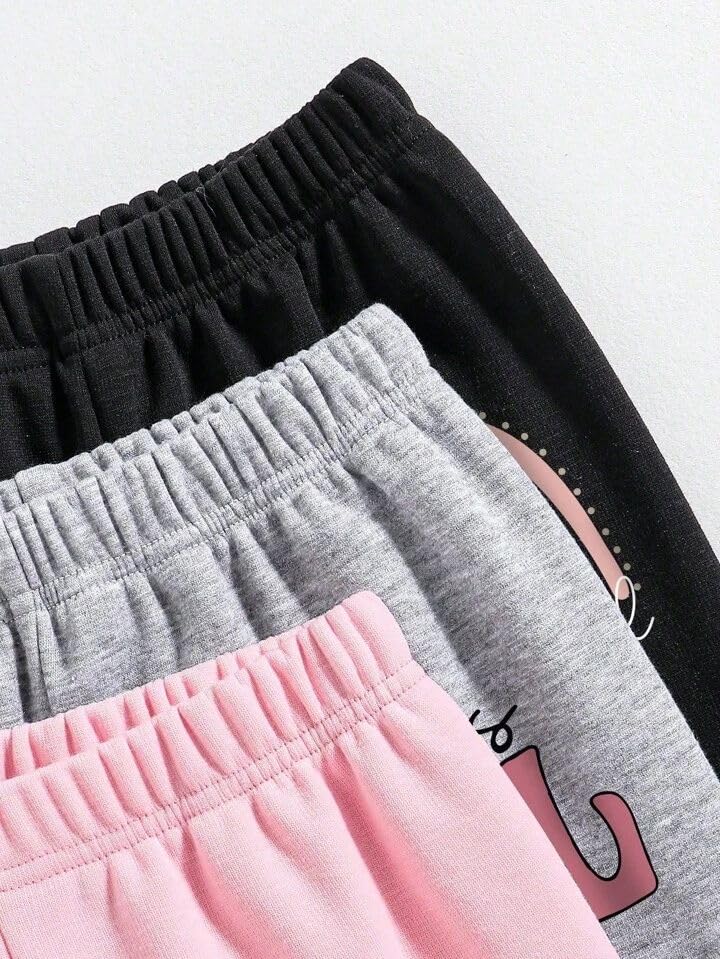 LILY & JADE Girls Printed Cotton Jogger Track Pants - Image 5