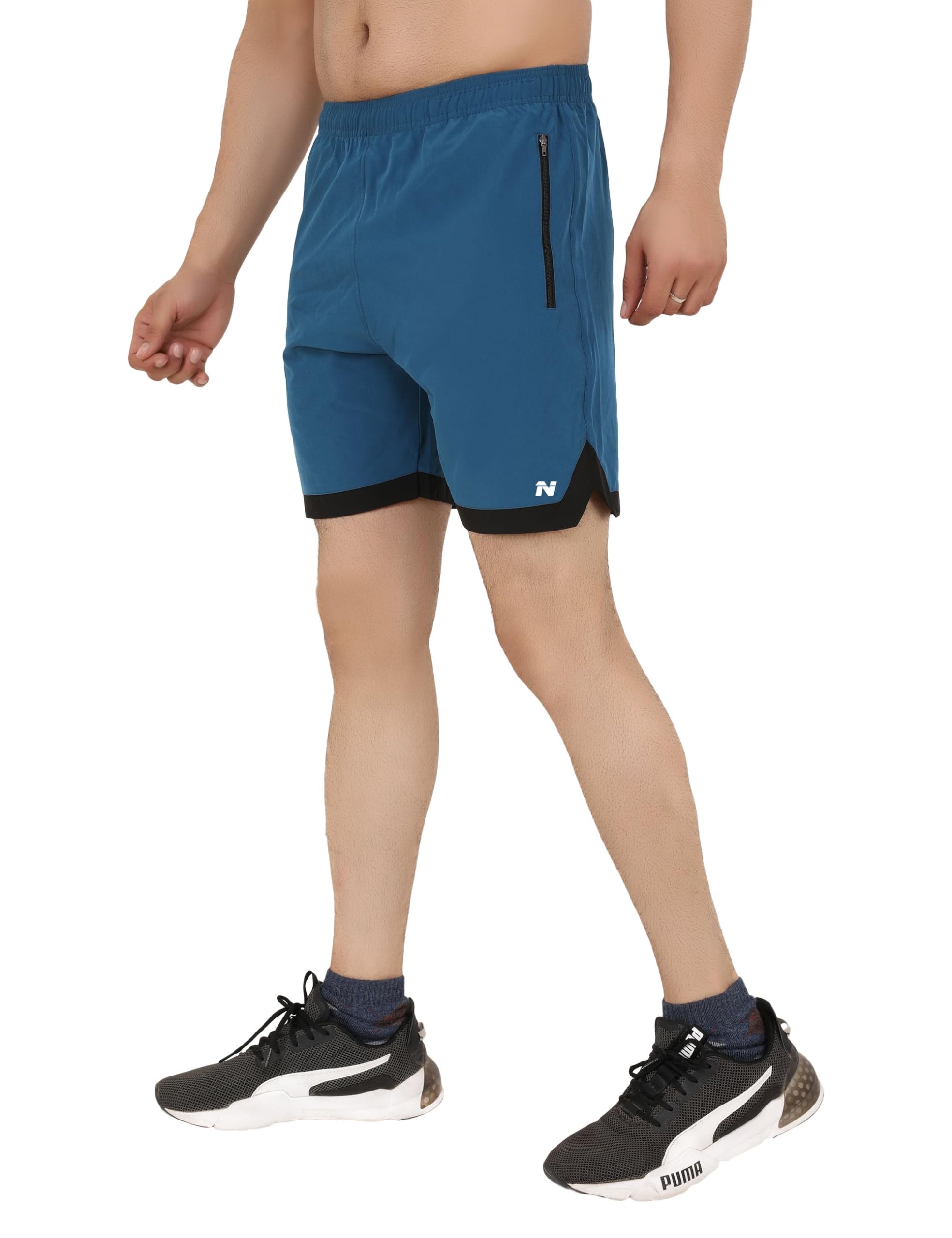 NINQ Mens Yoga Shorts with Pockets - Image 4